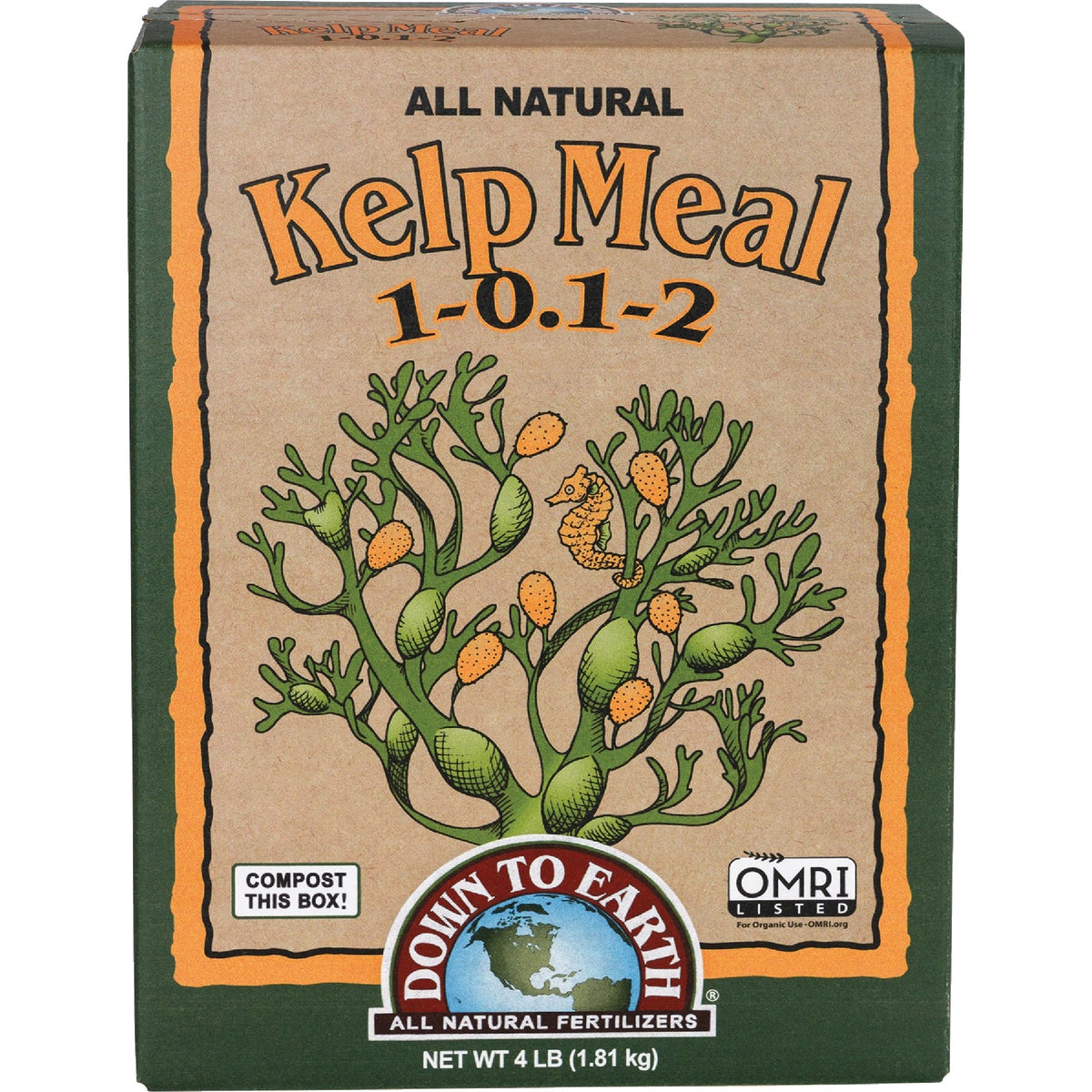 Down To Earth 4 Lb. 1-.01-2 Kelp Meal