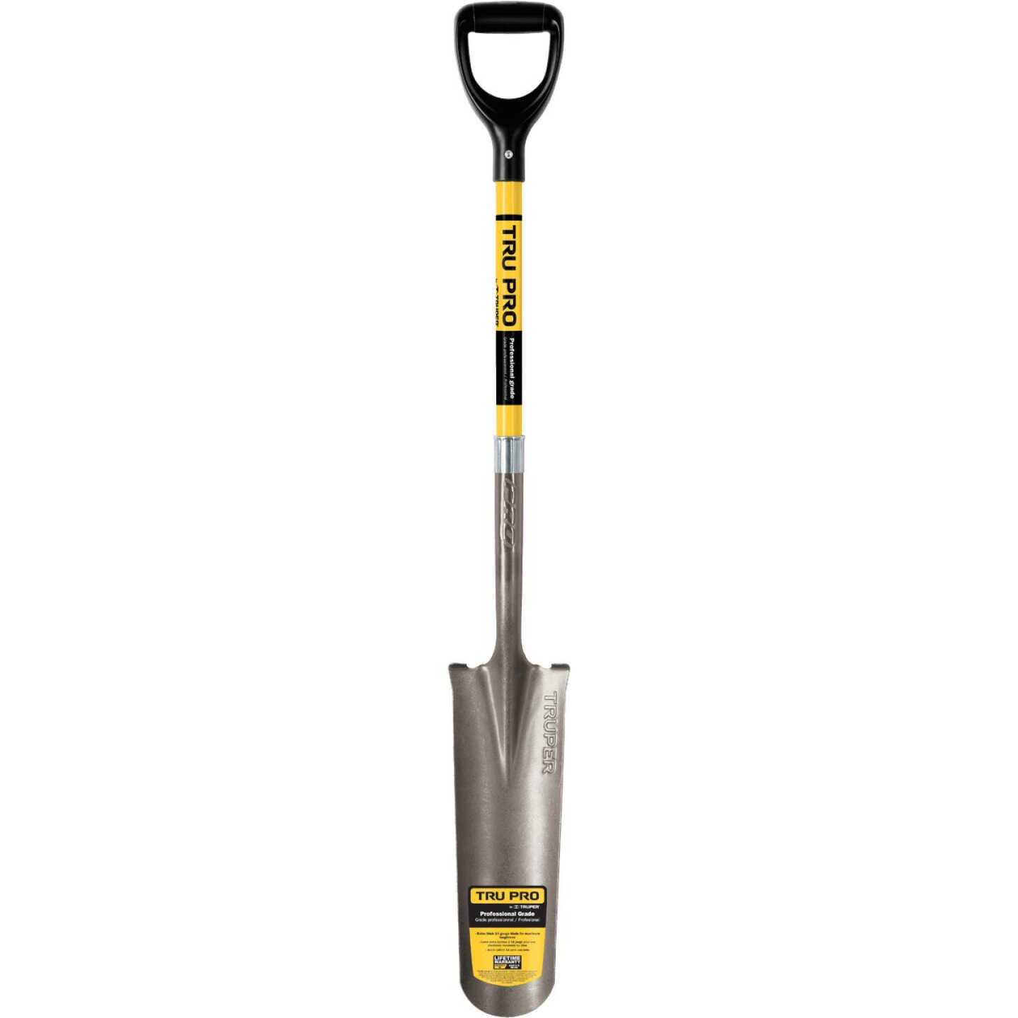 Truper Tru Pro 29 In. Fiberglass D-Handle Drain Spade Image 2