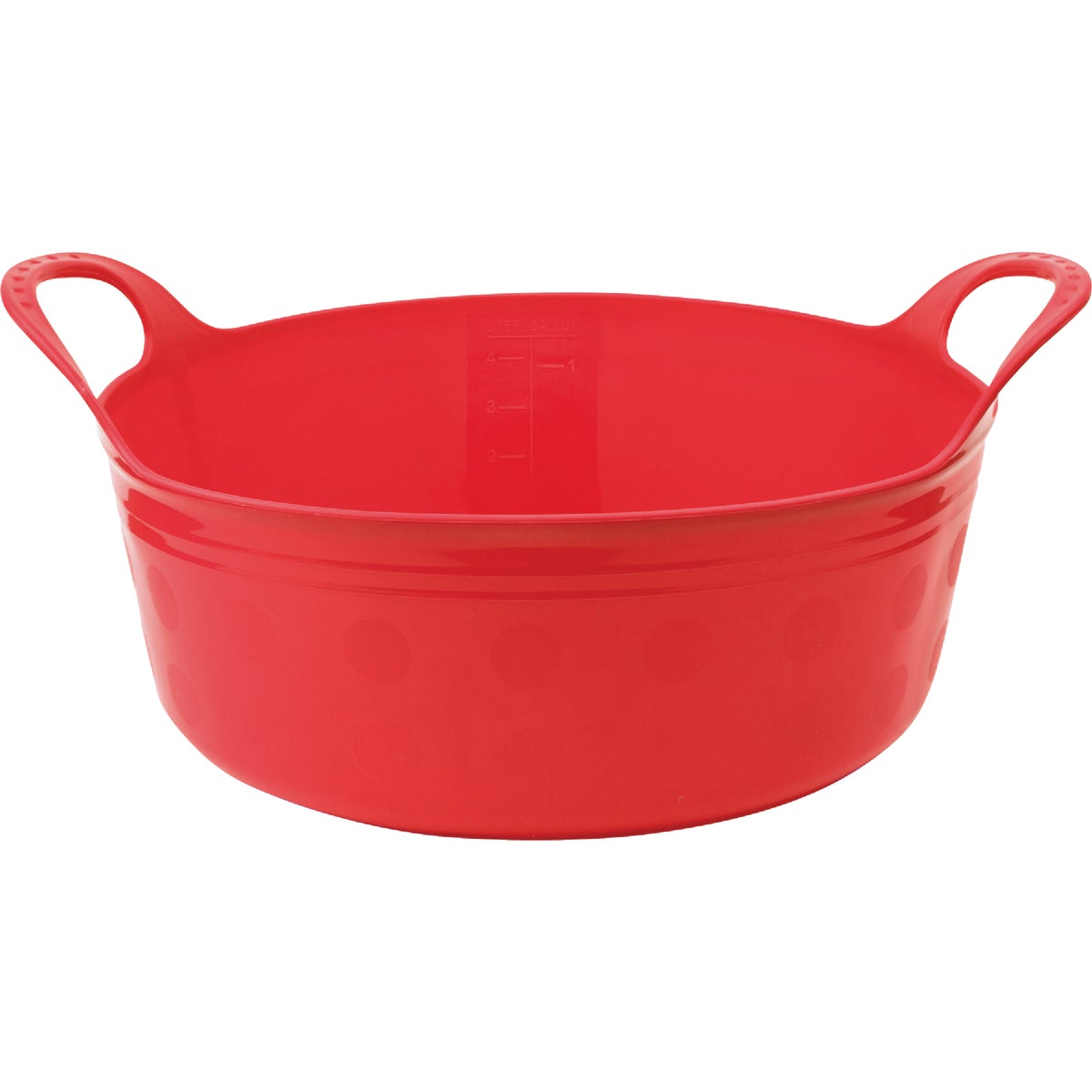 Tuff Stuff 5 Qt. Red Plastic Flex Tub