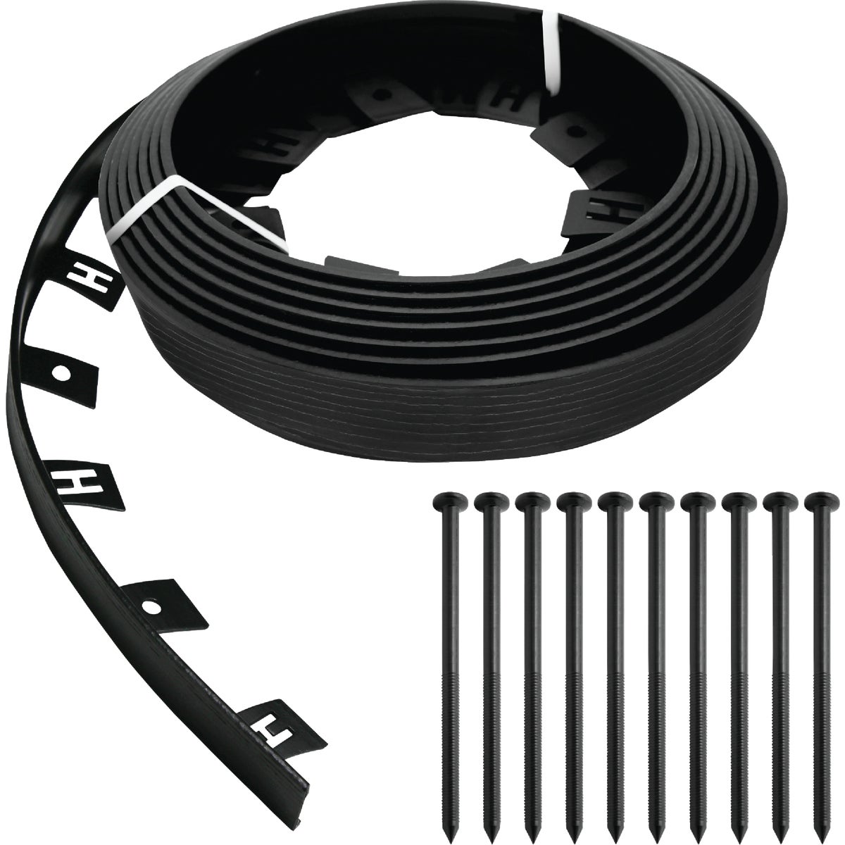 Master Mark Dig-Free 1.5 In. H. x 25 Ft. L. Black Recycled Plastic Landscape Edging Image 8
