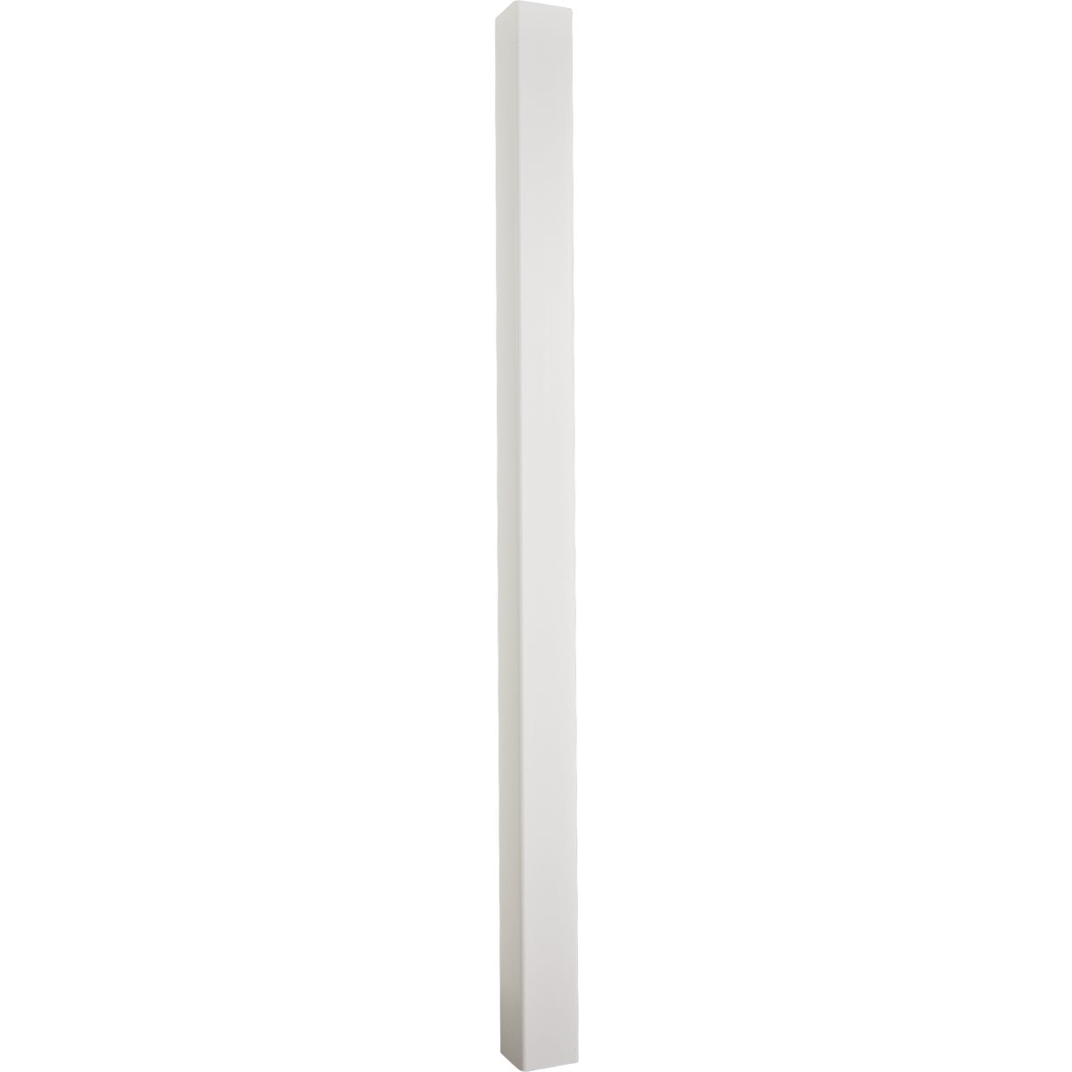 4 In. x 4 In. x 72 In. White Blank Vinyl Post