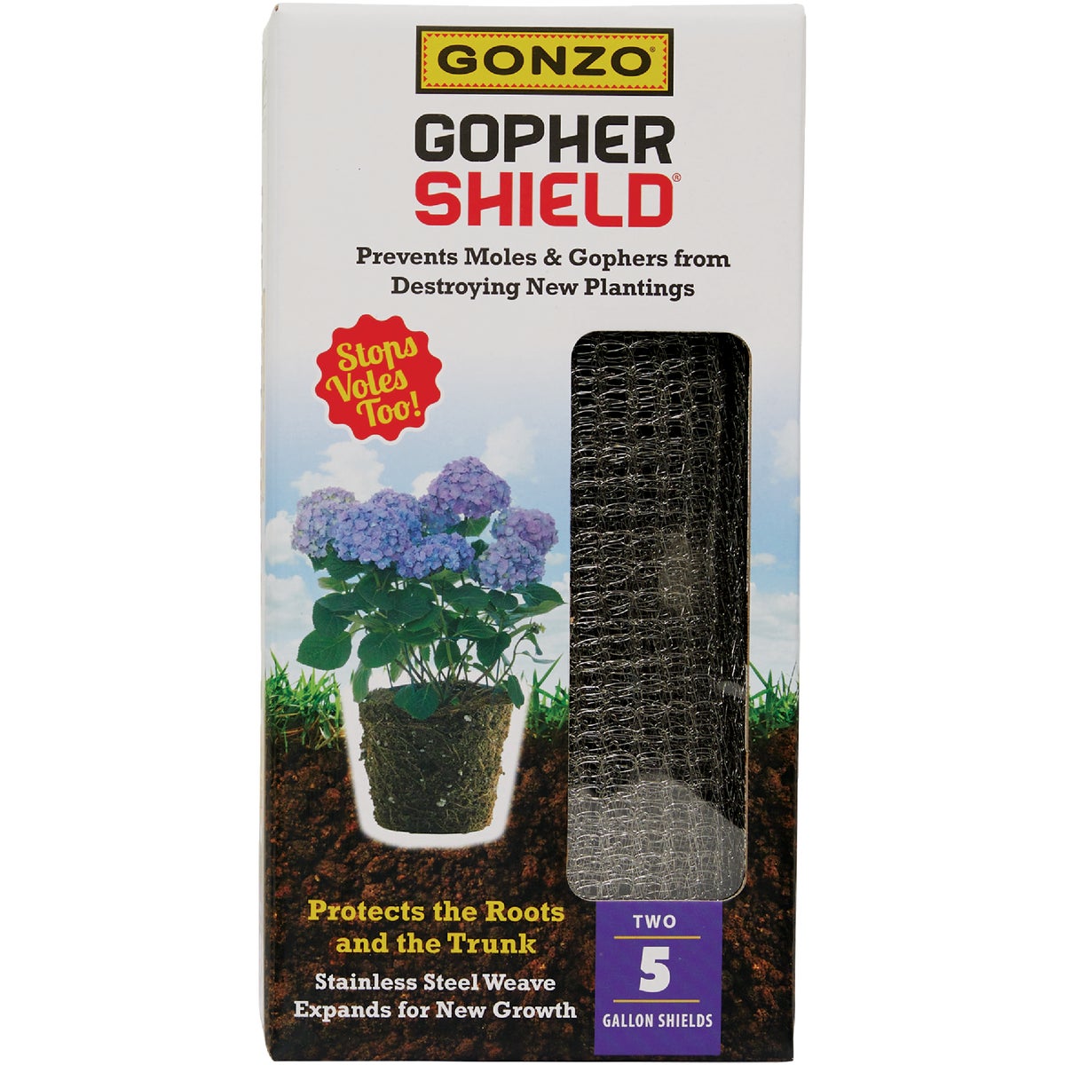 Gonzo Gopher Shield 5 Gal. Stainless Steel Weave Plant Protector (2-Pack) Image 2