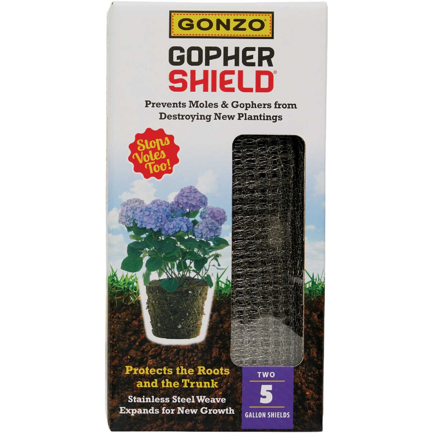 Gonzo Gopher Shield 5 Gal. Stainless Steel Weave Plant Protector (2-Pack) Image 2