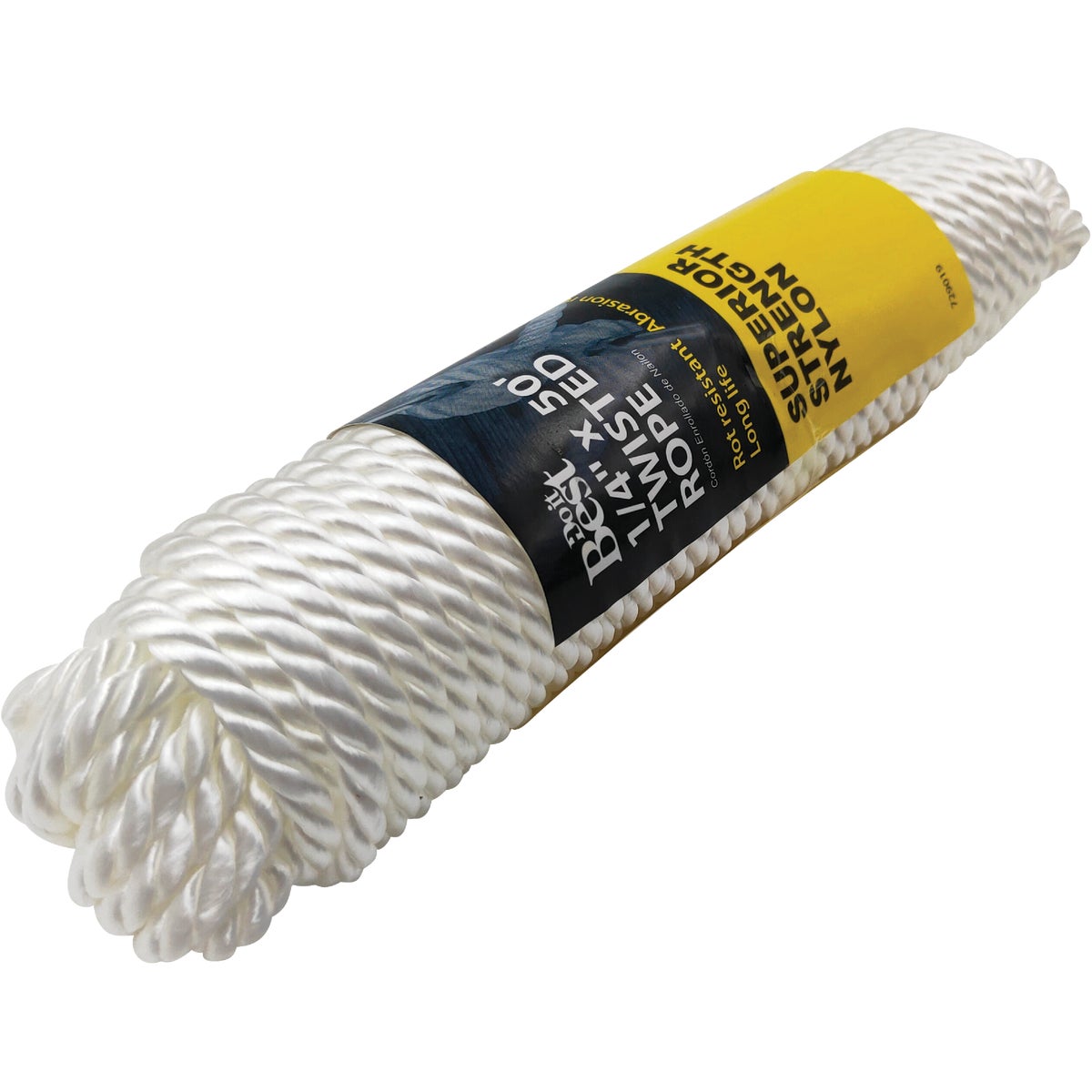 Do it Best 1/4 In. x 50 Ft. White Twisted Nylon Packaged Rope Image 2