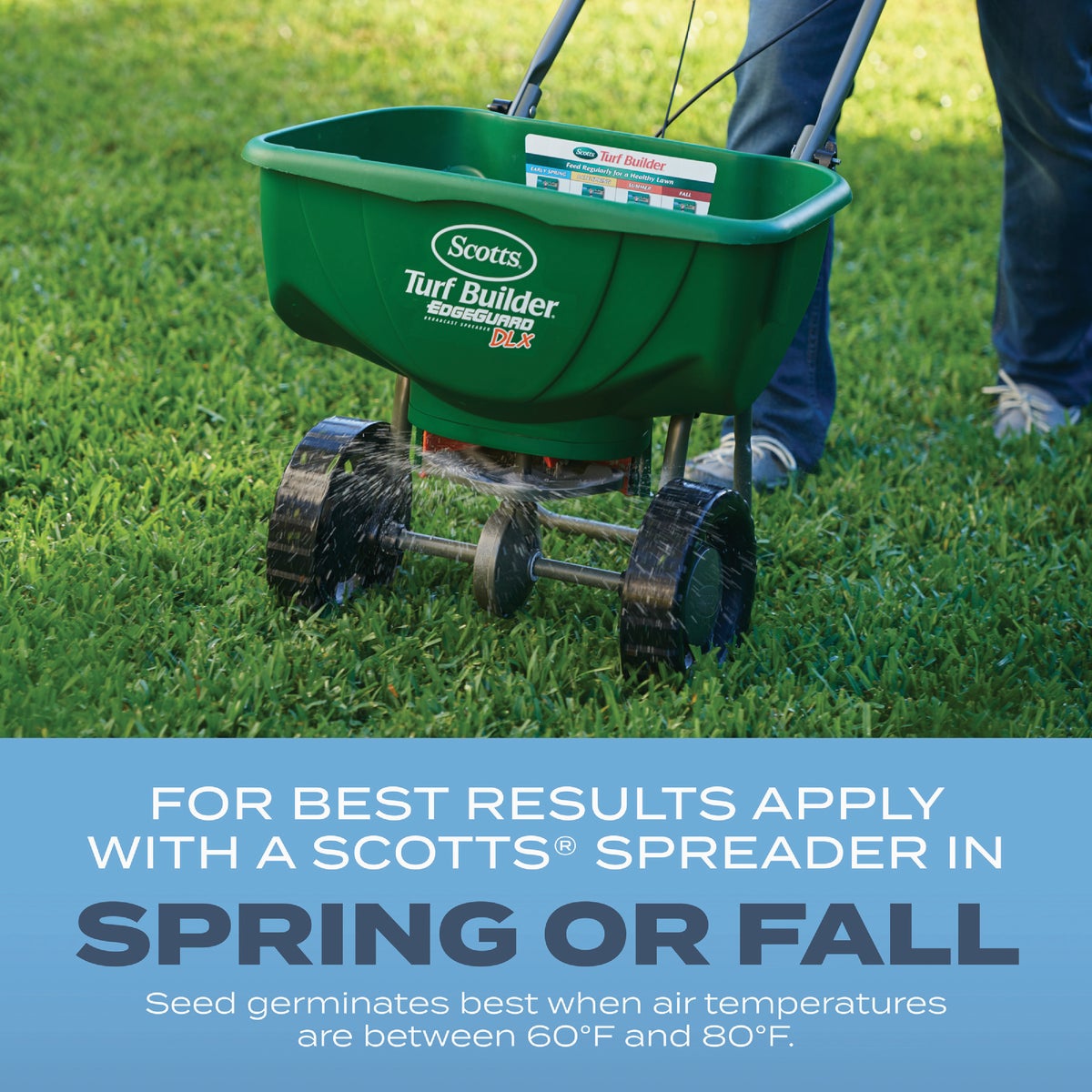 Scotts Turf Builder 2.4 Lb. 200 Sq. Ft. Kentucky Bluegrass Mix Grass Seed, Fertilizer, and Soil Improver Combination Image 5