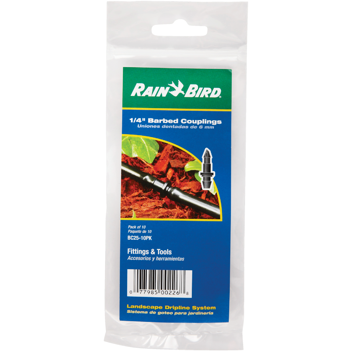 Rain Bird 1/4 In. Tubing Barbed Coupling (10-Pack) Image 2
