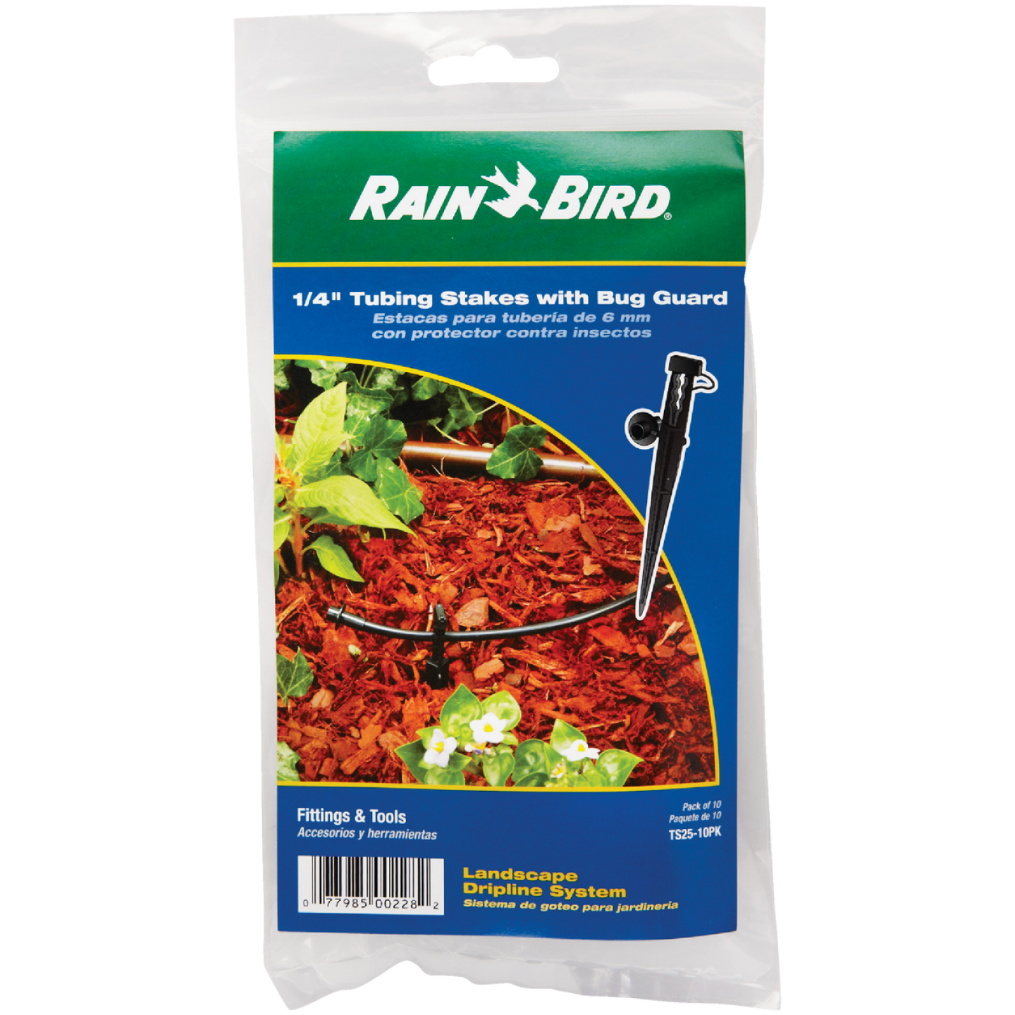 Rain Bird 1/4 In. Tubing Plastic Tubing Stake with Bug Guard (10-Pack) Image 2