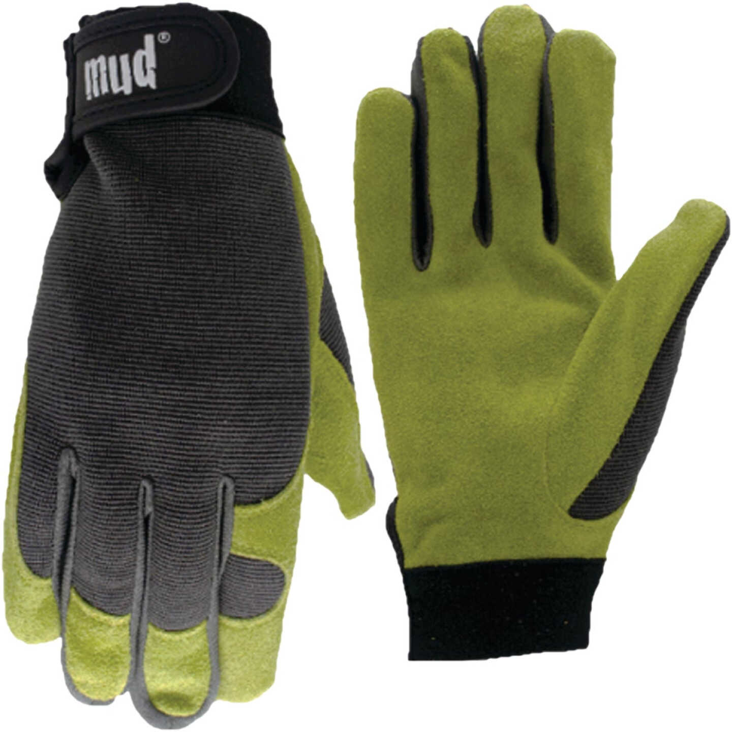 Mud Women's Medium/Large Split Leather Grass High Dexterity Garden Glove Image 1