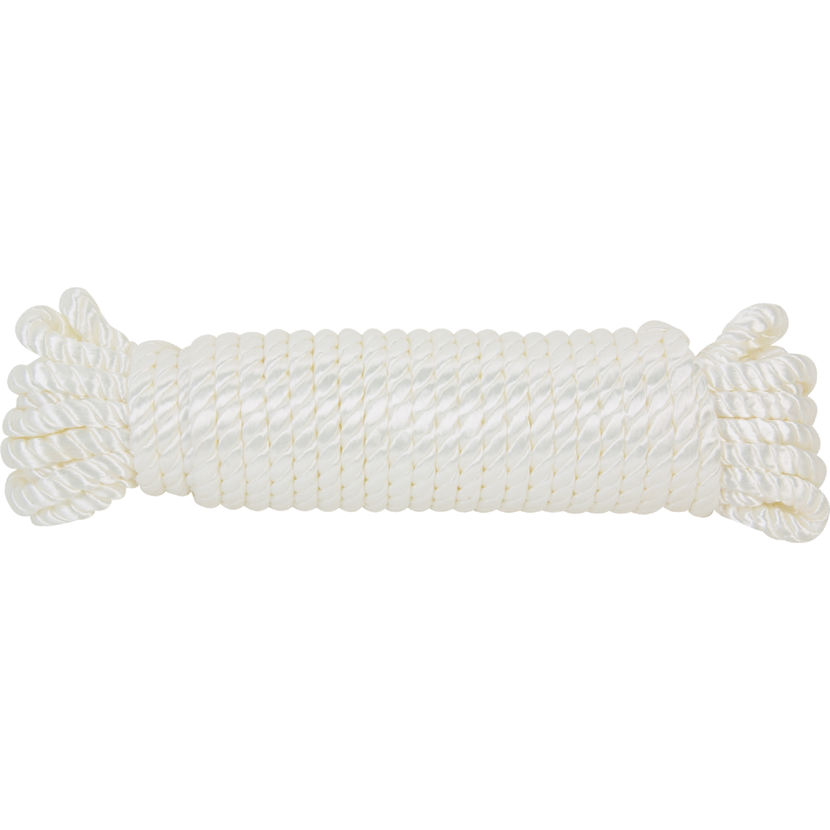 Do it Best 3/8 In. x 50 Ft. White Twisted Nylon Packaged Rope