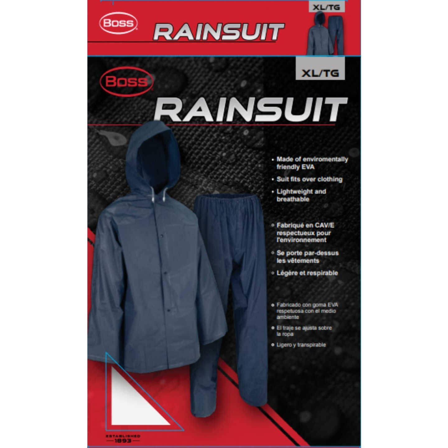 Boss XL EVA Rain Suit Image 2