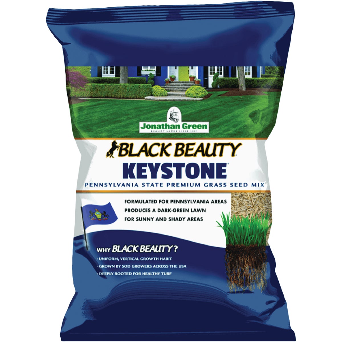 Jonathan Green Black Beauty Keystone 3 Lb. 2250 Sq. Ft. Coverage Tall Fescue Grass Seed