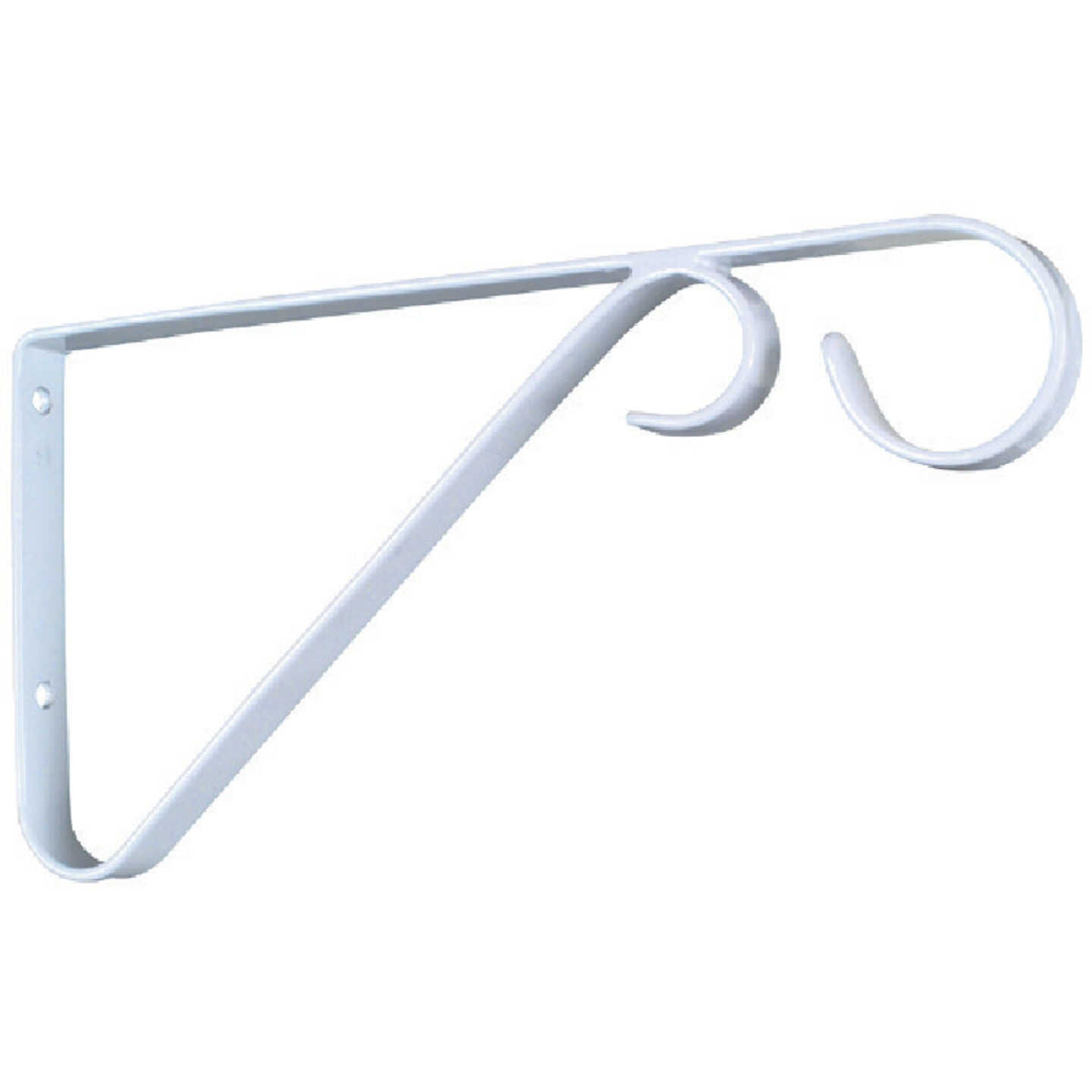 National Hardware 9 In. White Steel Hanging Plant Bracket Image 3