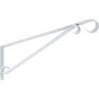 National Hardware 15 In. White Steel Hanging Plant Bracket Image 3