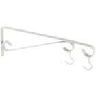 National Hardware 15 In. White Steel Hanging Plant Bracket Image 4