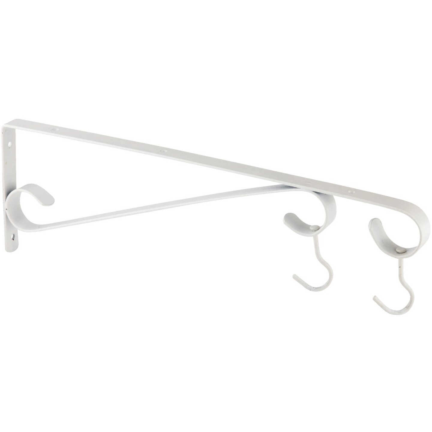 National Hardware 15 In. White Steel Hanging Plant Bracket Image 4