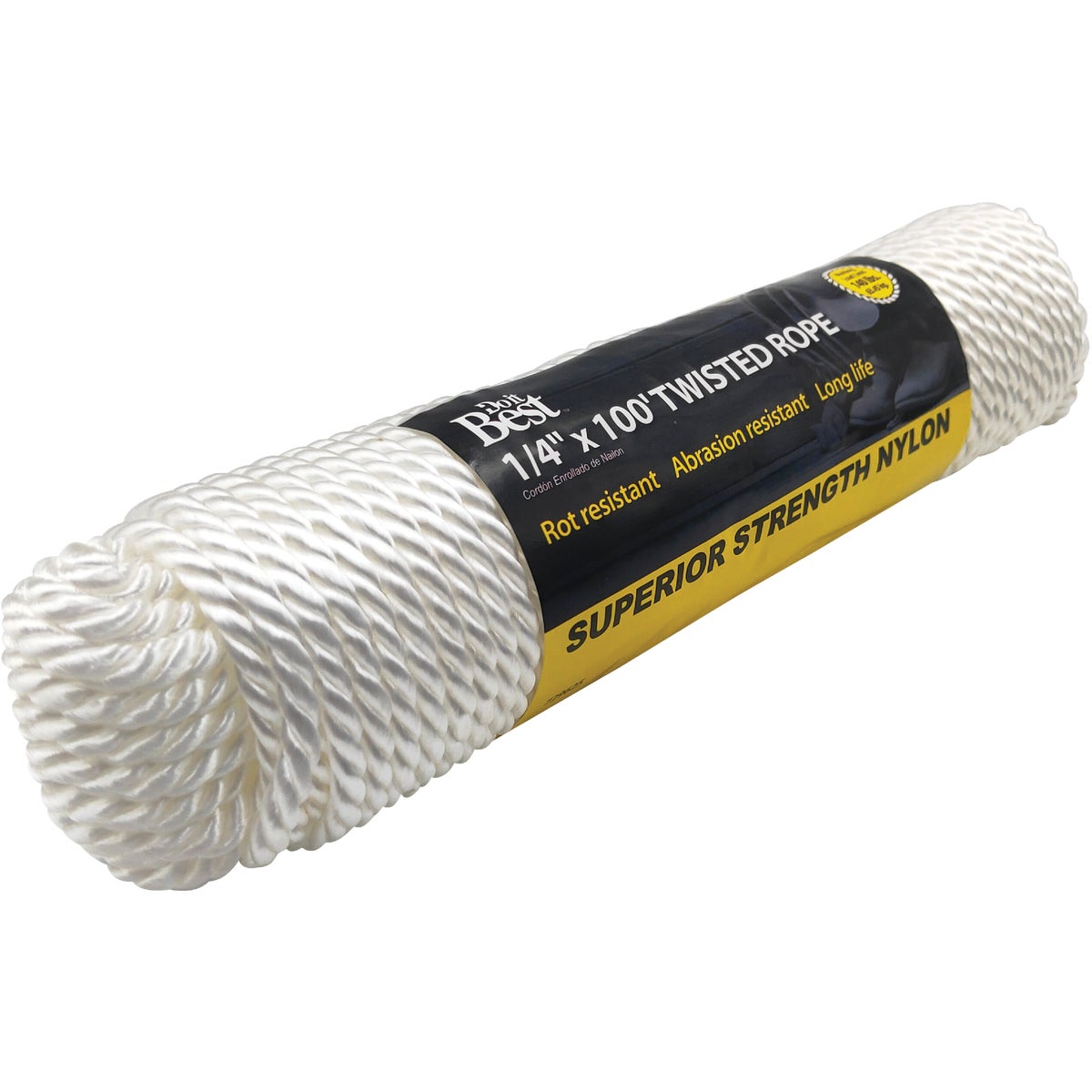 Do it Best 1/4 In. x 100 Ft. White Twisted Nylon Packaged Rope Image 2