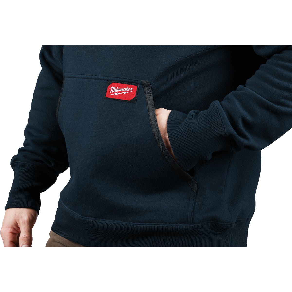 Milwaukee 2XL Navy Blue Heavy-Duty Pullover Hooded Sweatshirt Image 5