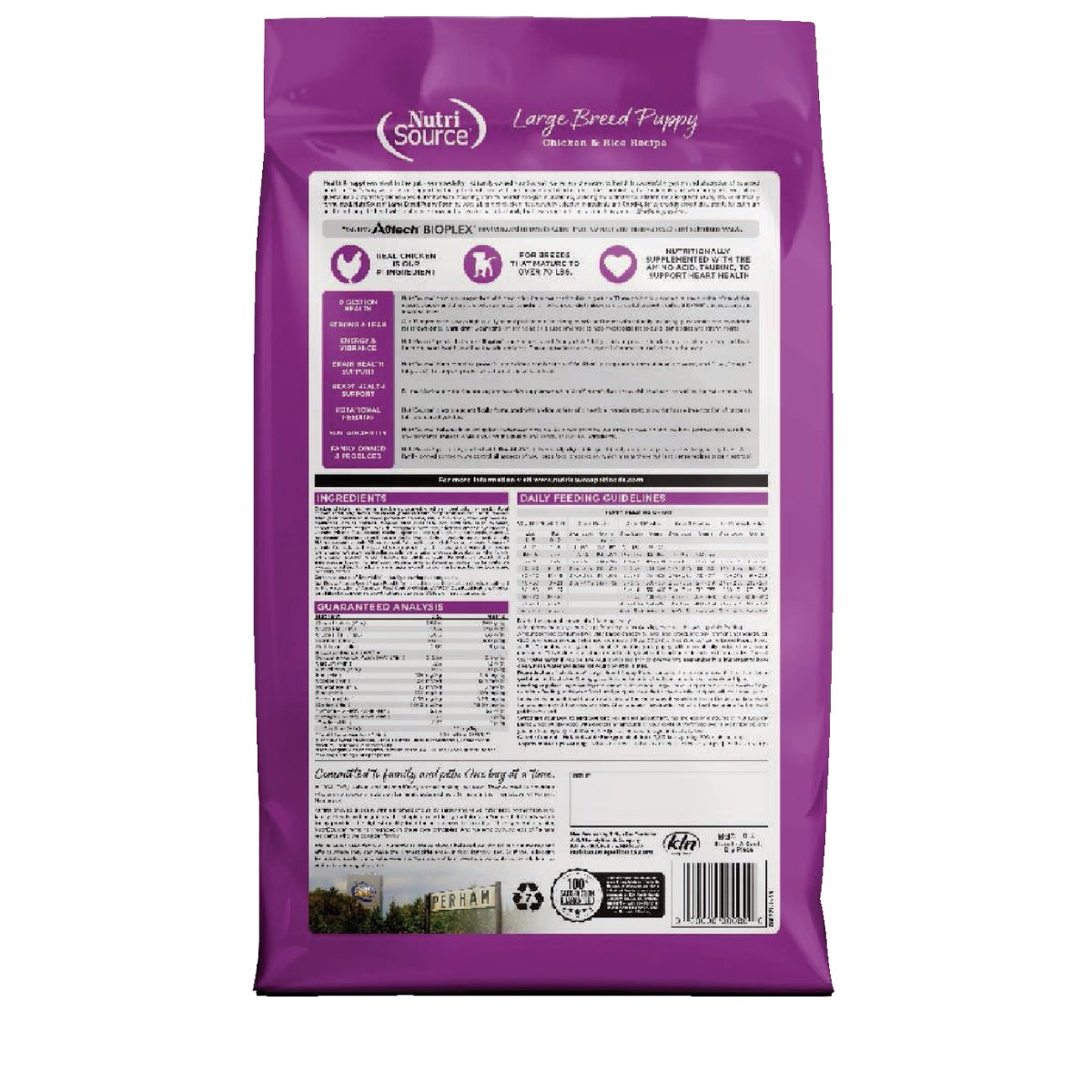 NutriSource 26 Lb. Chicken & Rice Recipe Large Breed Puppy Food Image 7