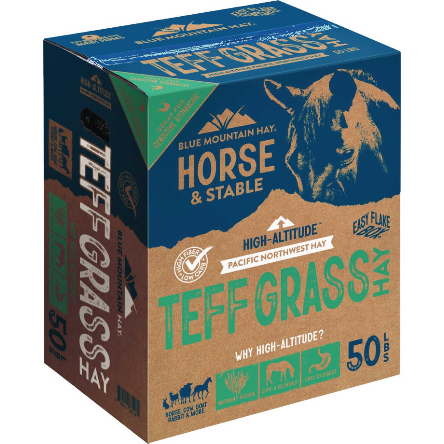 Blue Mountain Hay High Altitude 50 Lb. Teff Grass Hay Image 1