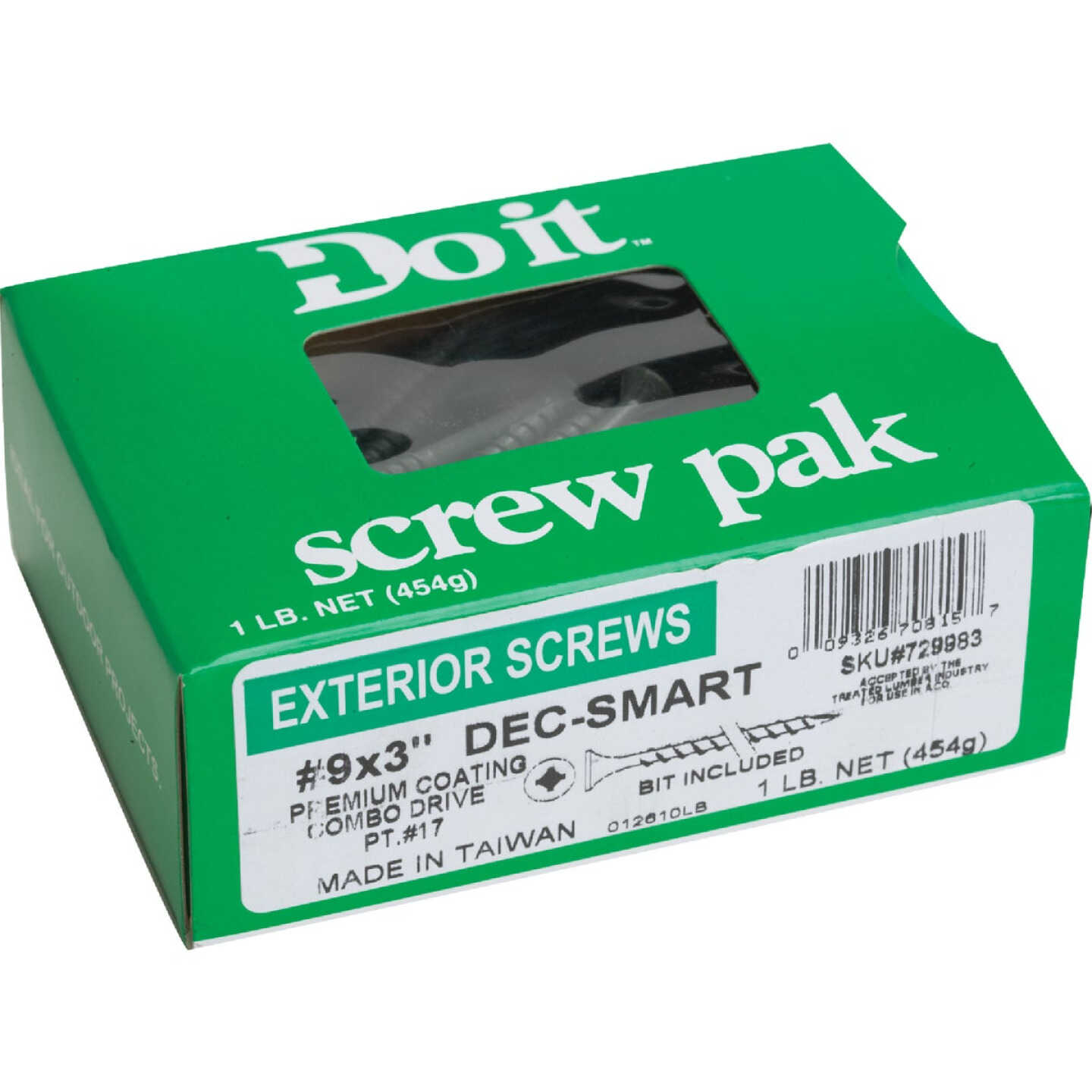 Do it #9 x 3 In. Primeguard Plus Premium-Coated Combo Bugle-Head Exterior Screw (1 Lb. Box) Image 2