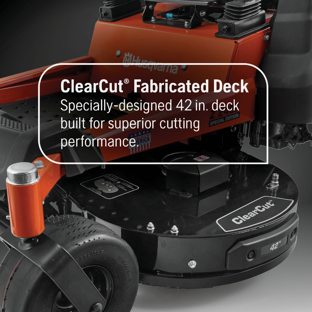 Husqvarna Z242F Special Edition 42 In. 21.5HP V-Twin Zero-Turn Riding Lawn Mower Image 3