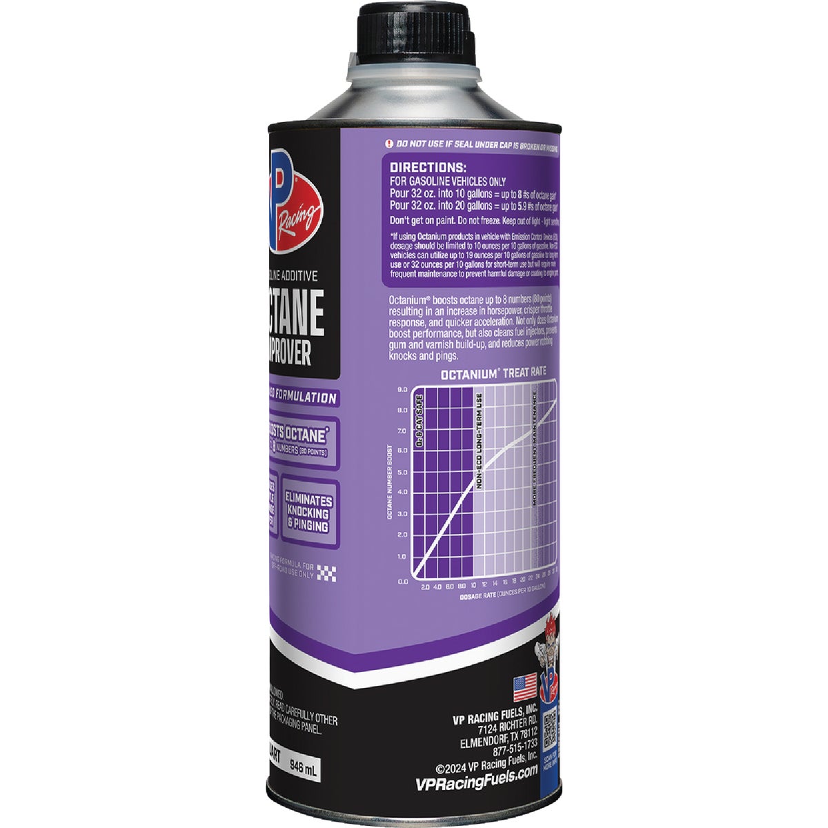 VP Racing Fuels Madditive Octanium 1 Qt. Lead Substitute Image 3