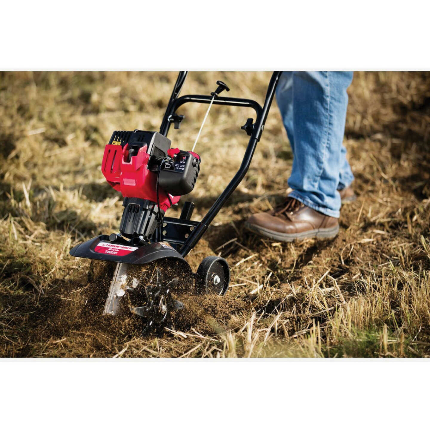 Troy-Bilt TB225 9 In. 25cc Mid Tine Forward-Rotating Garden Tiller/Cultivator Image 2