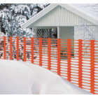 Tenax Saf-T-Sno 4 Ft. H. x 50 Ft. L. Polyethylene Snow Safety Fence, Orange Image 3