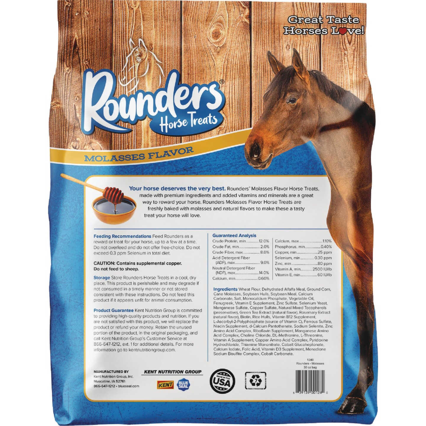 Kent Rounders 30 Oz. Molasses Horse Treats Image 6