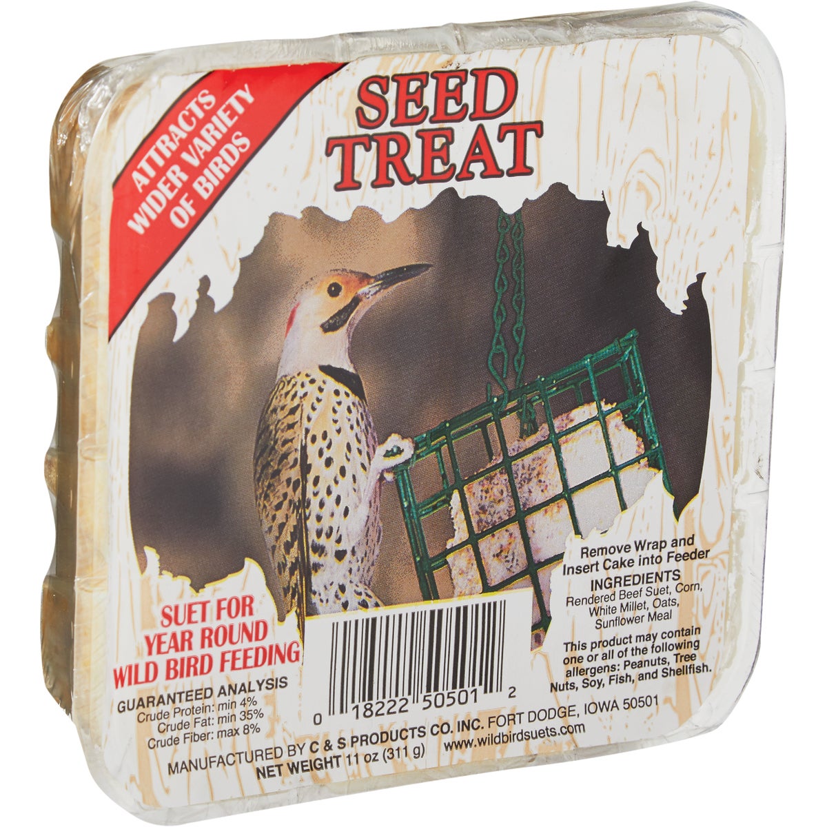 C&S 11 Oz. Seed Treat Wild Bird Suet