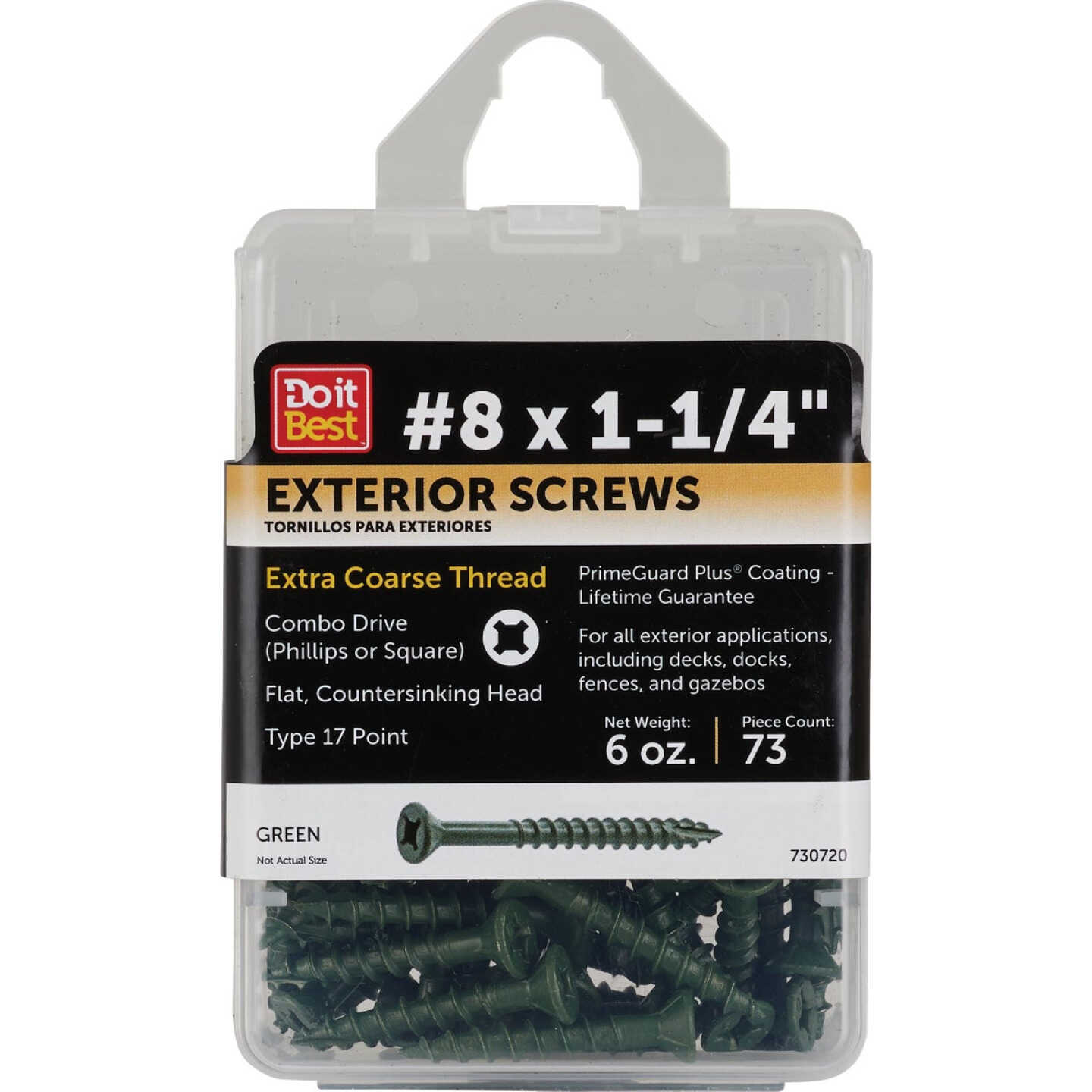 Do it #8 x 1-1/4 In. Primeguard Plus Premium-Coated Combo Bugle-Head Exterior Screw (6 Oz. Pack) Image 1