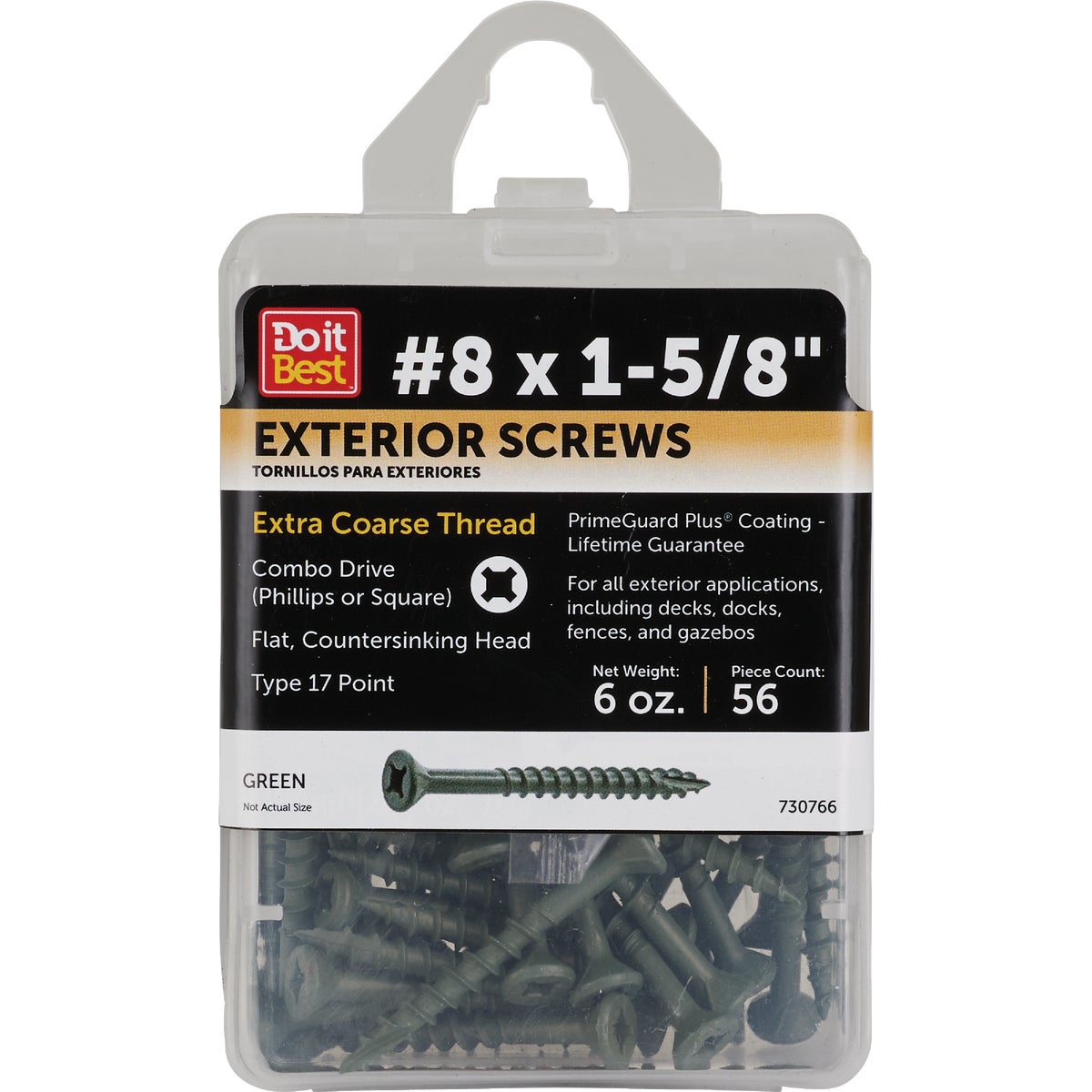 Do it #8 x 1-5/8 In. Primeguard Plus Premium-Coated Combo Bugle-Head Exterior Screw (6 Oz. Pack)  Image 1