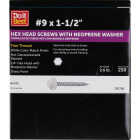 Do it #9 x 1-1/2 In. Hex Washered White Framing Screw (250-Count) Image 1