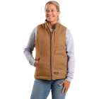 Berne Softstone Women's 2XL Brown Duck Sherpa-Lined Vest Image 1