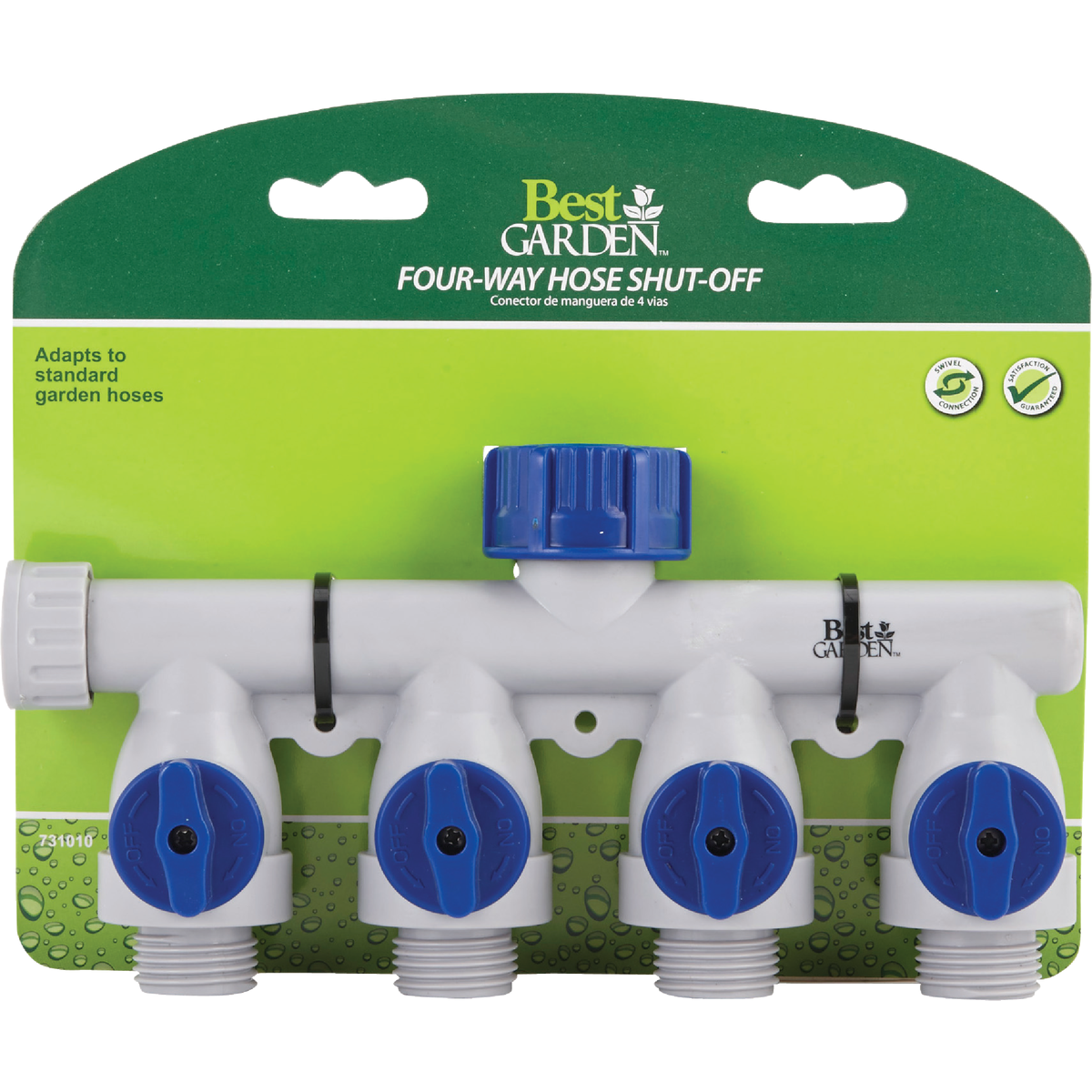 Best Garden Poly 4-Way Connector Hose Shutoff Manifold Image 2