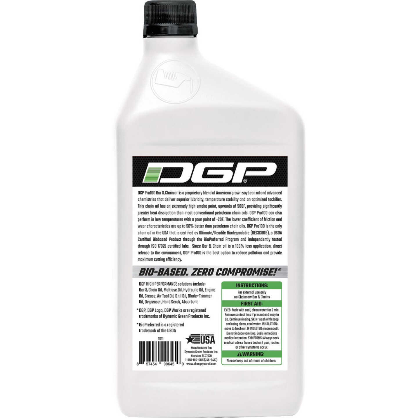 DGP 32 Oz. Bar & Chain Pro 100 Biodegradable Oil Image 2