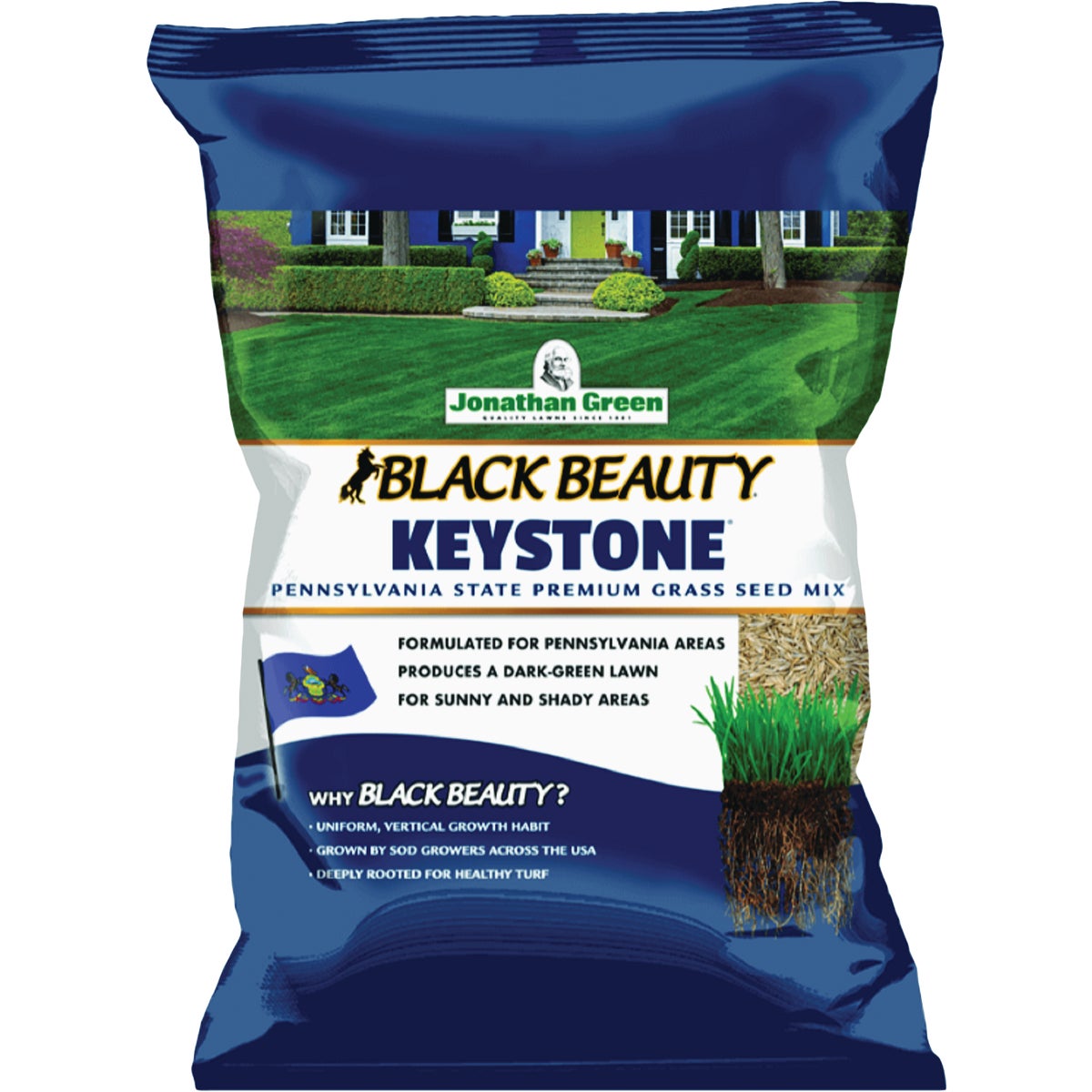 Jonathan Green Black Beauty Keystone 7 Lb. 5250 Sq. Ft. Coverage Tall Fescue Grass Seed