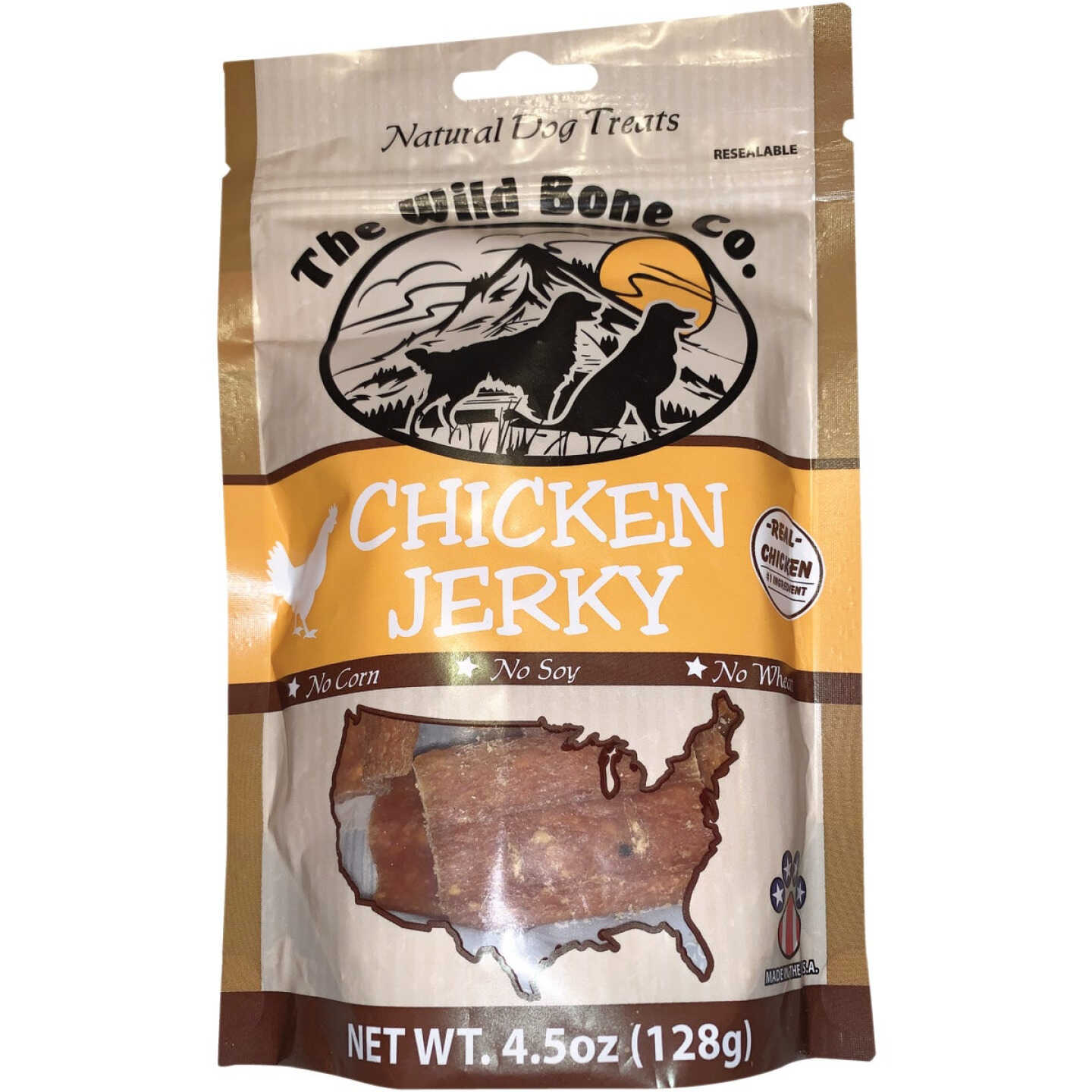 The Wild Bone Company Chicken Jerky Dog Treat, 4.5 Oz. Image 1