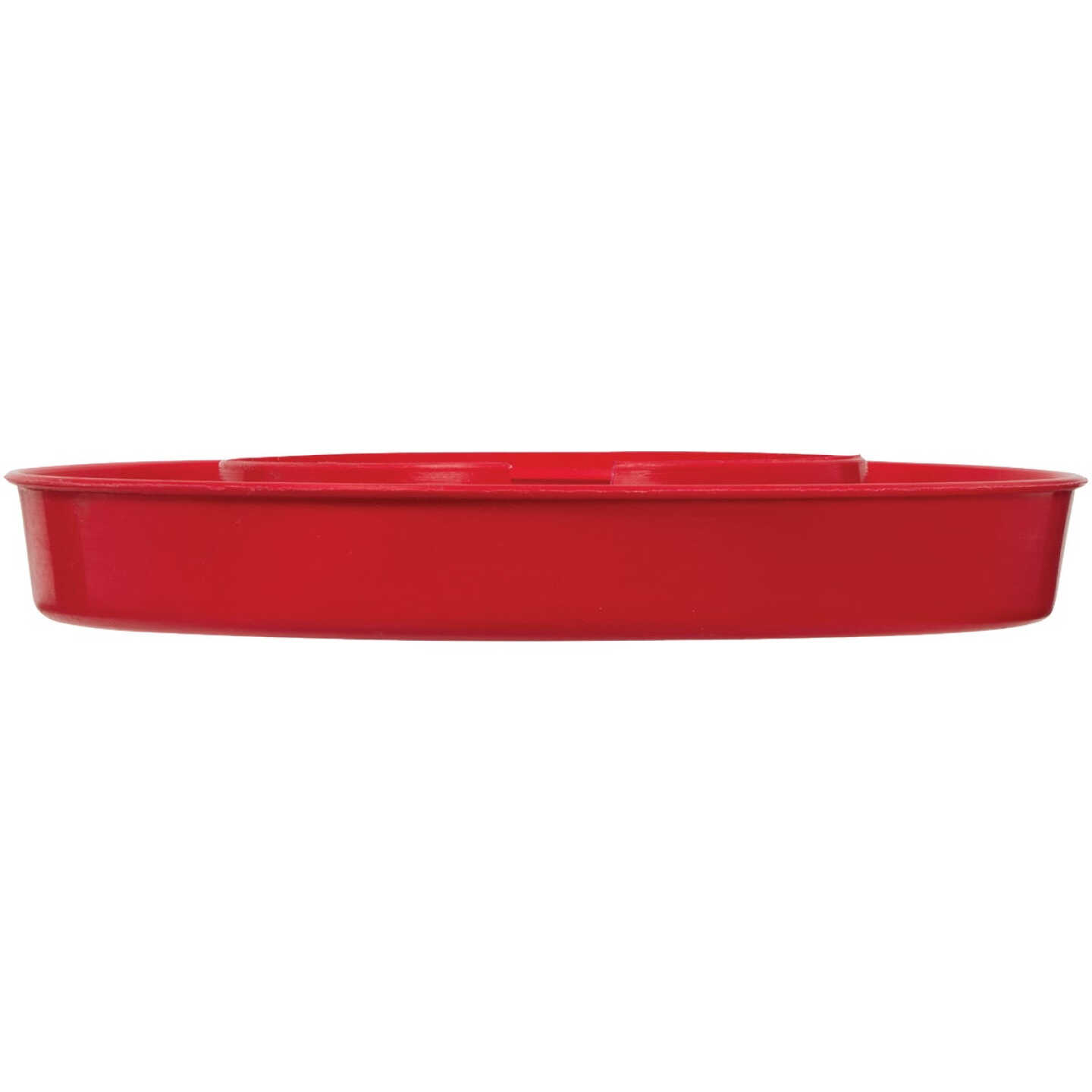 Farm-Tuff 1 Gal. Screw-On Red Polypropylene Poultry Waterer Base Image 2