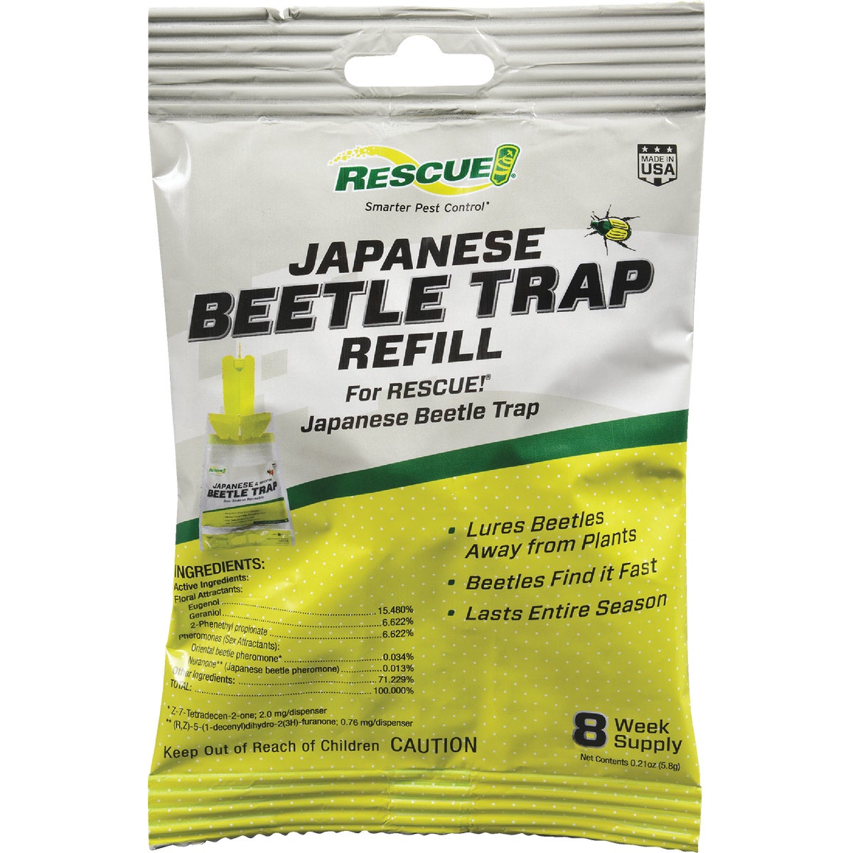 Rescue Plastic Japanese Beetle Trap Refill Image 1