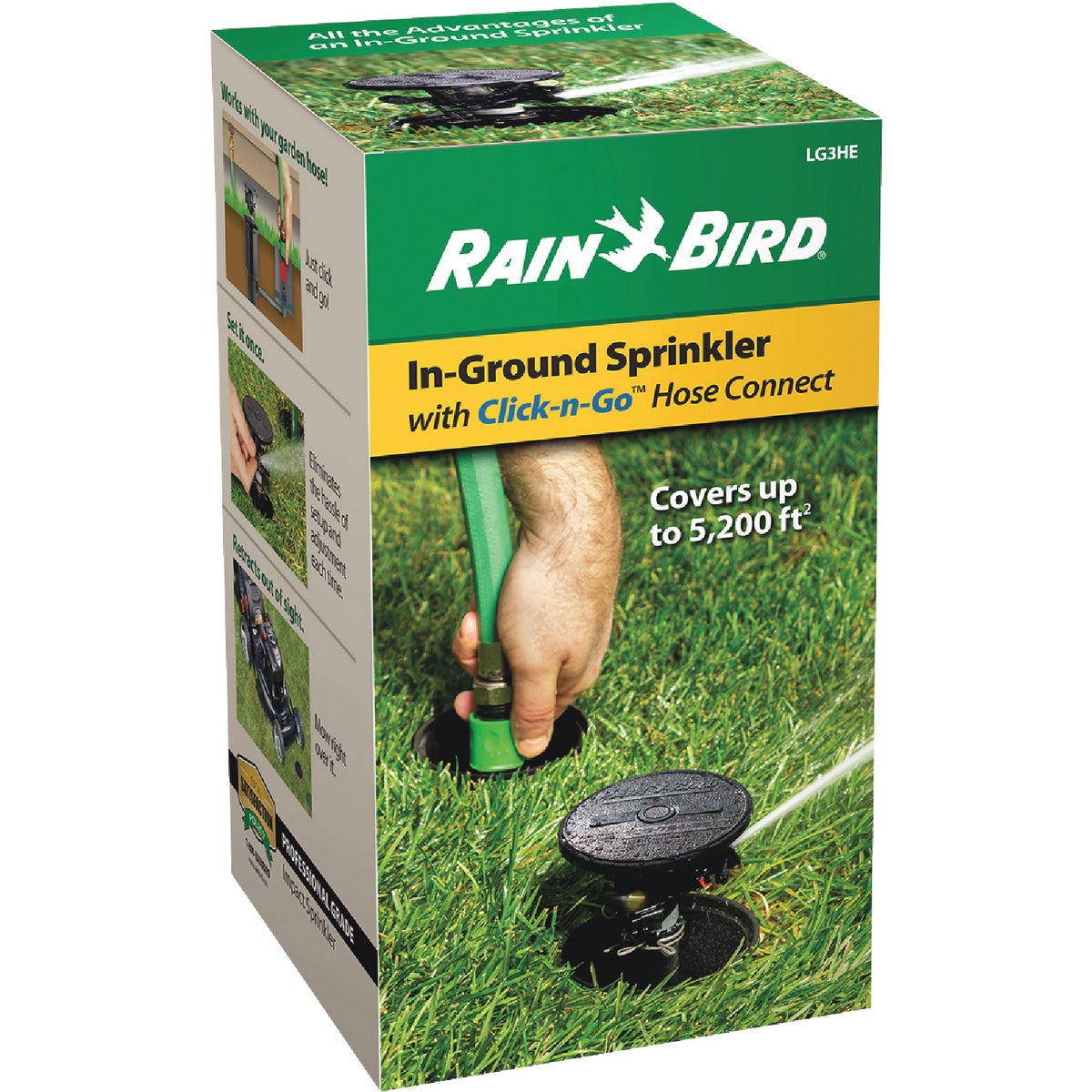 LG3HE In-Ground Sprinkler with Click-n-Go Hose Connect Image 2