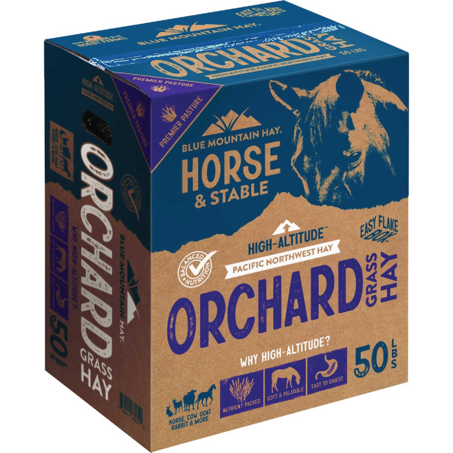 Blue Mountain Hay High Altitude 50 Lb. Orchard Grass Hay Image 1