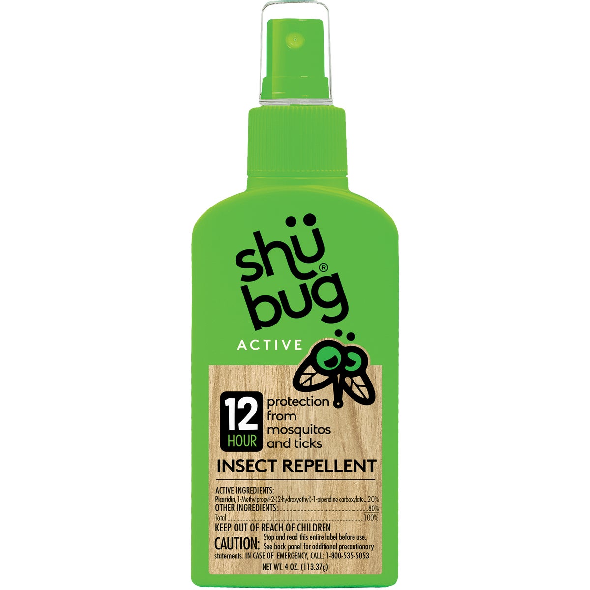 Shubug Active 4 Oz. Pump Spray Insect Repellent