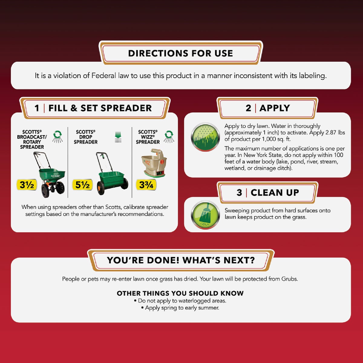 Scotts GrubEx 15.27 Lb. Season Long Grub Killer Image 2