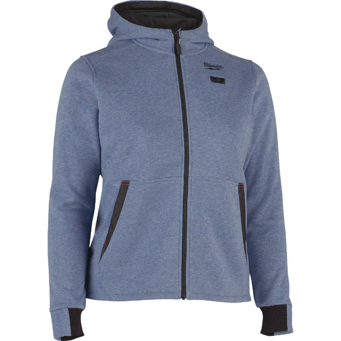 Milwaukee M12 Women's Medium Blue Full-Zip Heated Hoodie Kit Image 7