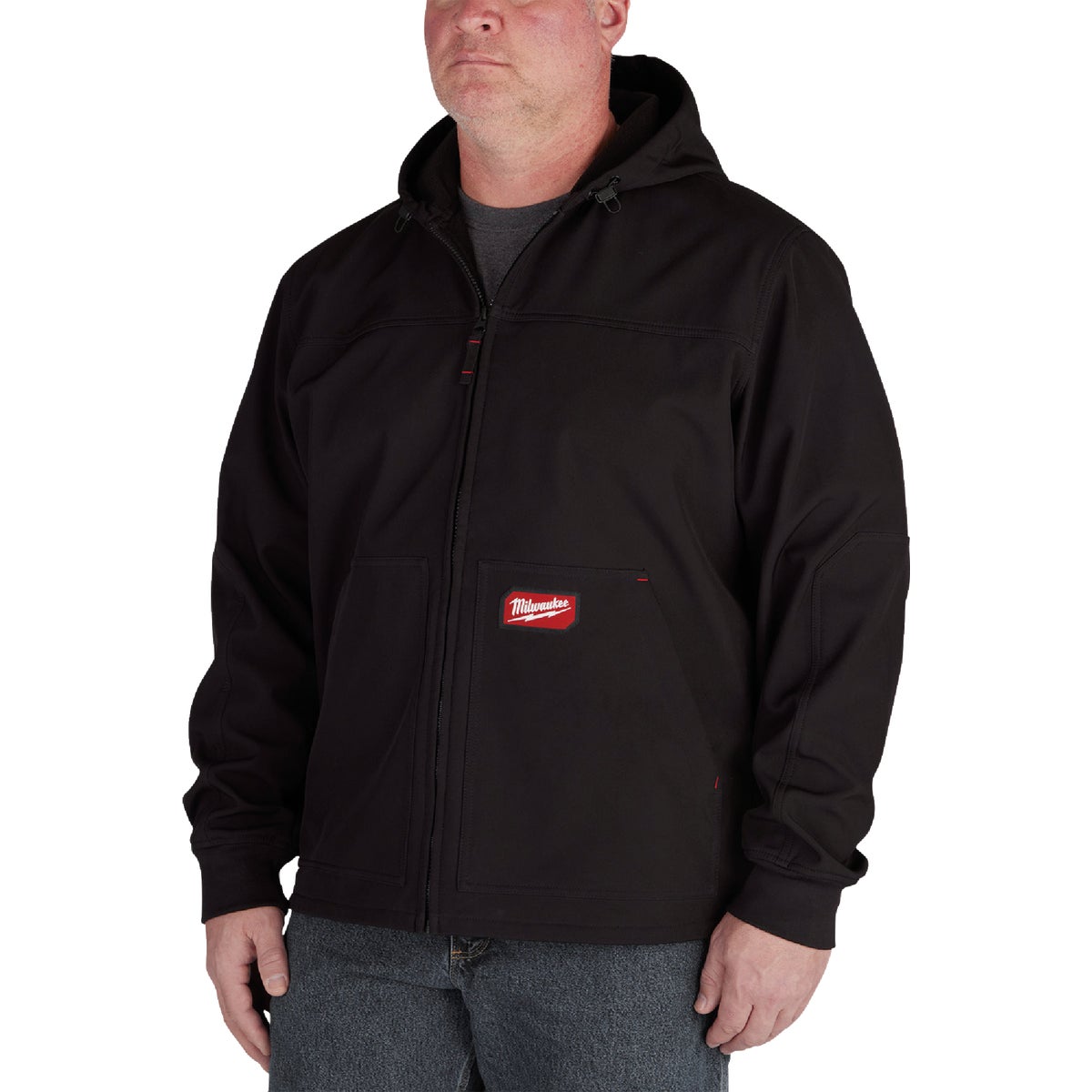Milwaukee FREEFLEX Men's 2XL Black Softshell Hooded Jacket