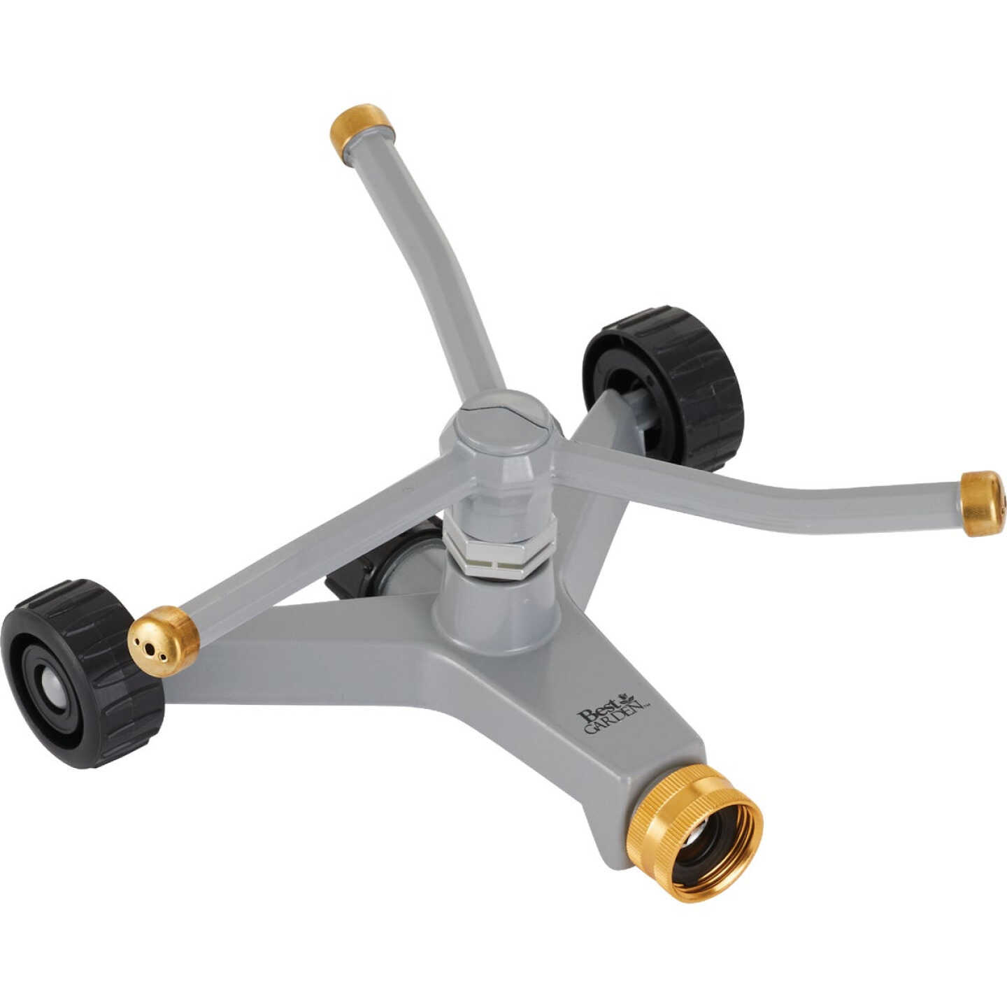 Best Garden Brass 40 Ft. Dia. 3-Arm Rotary Sprinkler Image 1