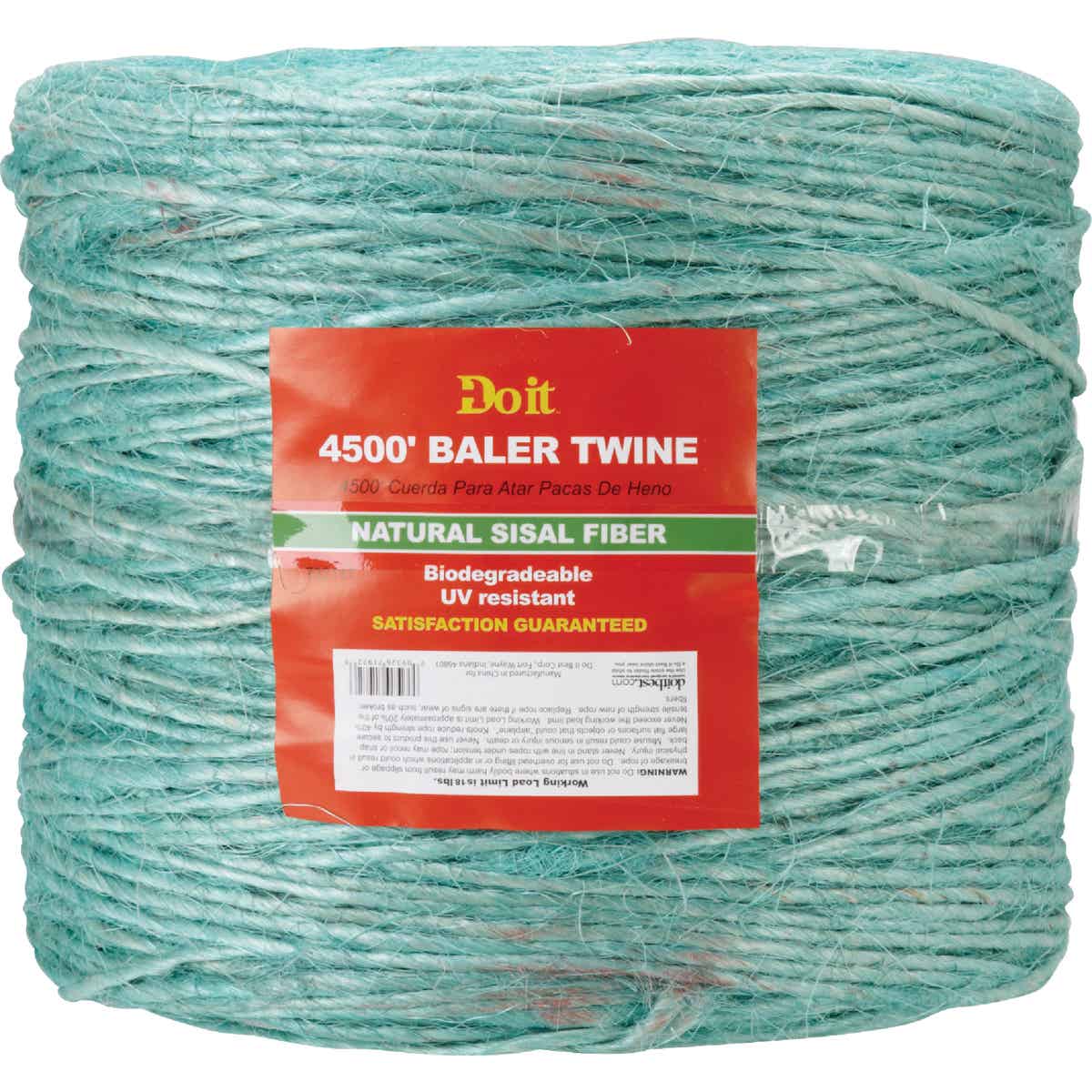 Do it Best 0.110 In. x 4500 Ft. Green Sisal Fiber Baler Twine