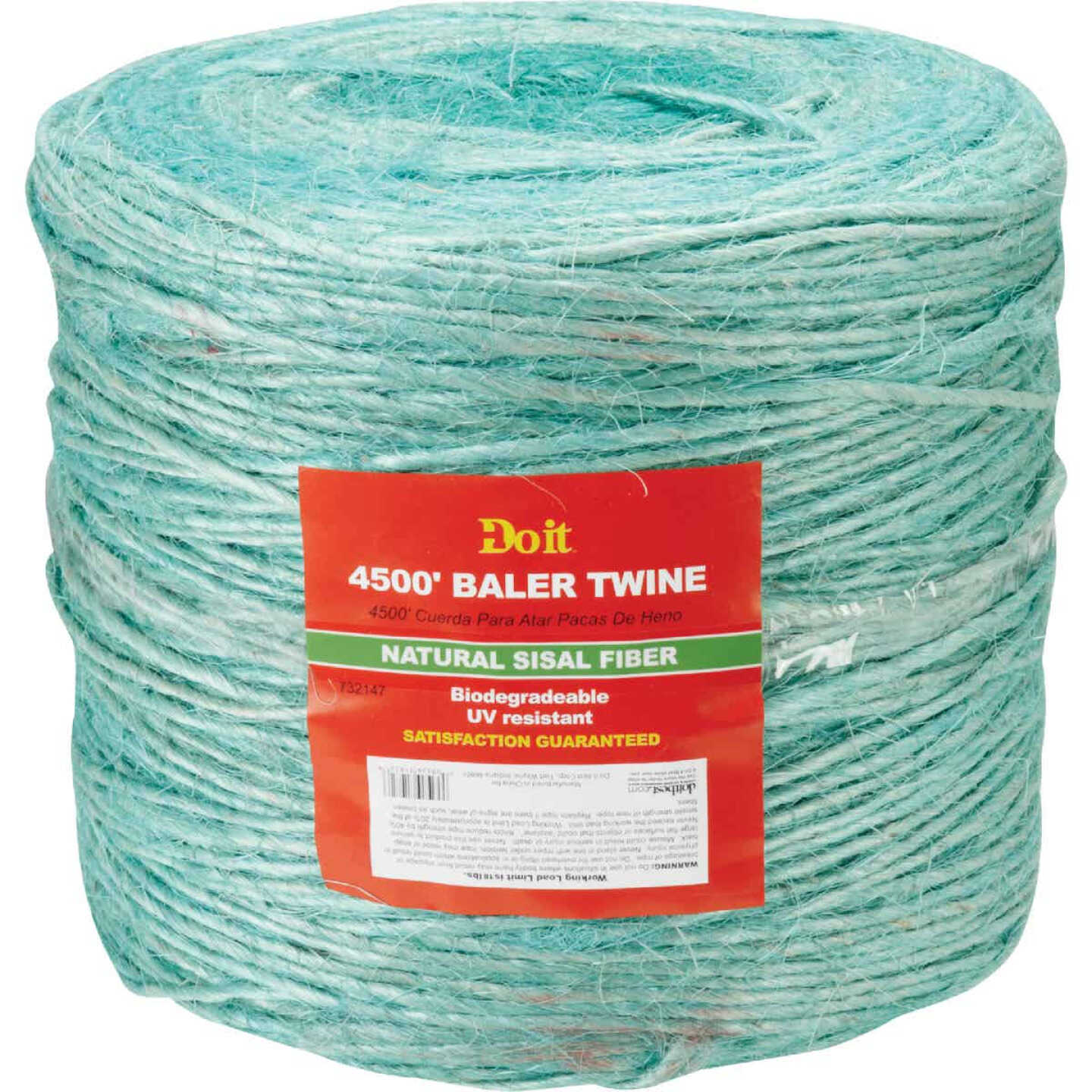 Do it Best 0.110 In. x 4500 Ft. Green Sisal Fiber Baler Twine Image 2