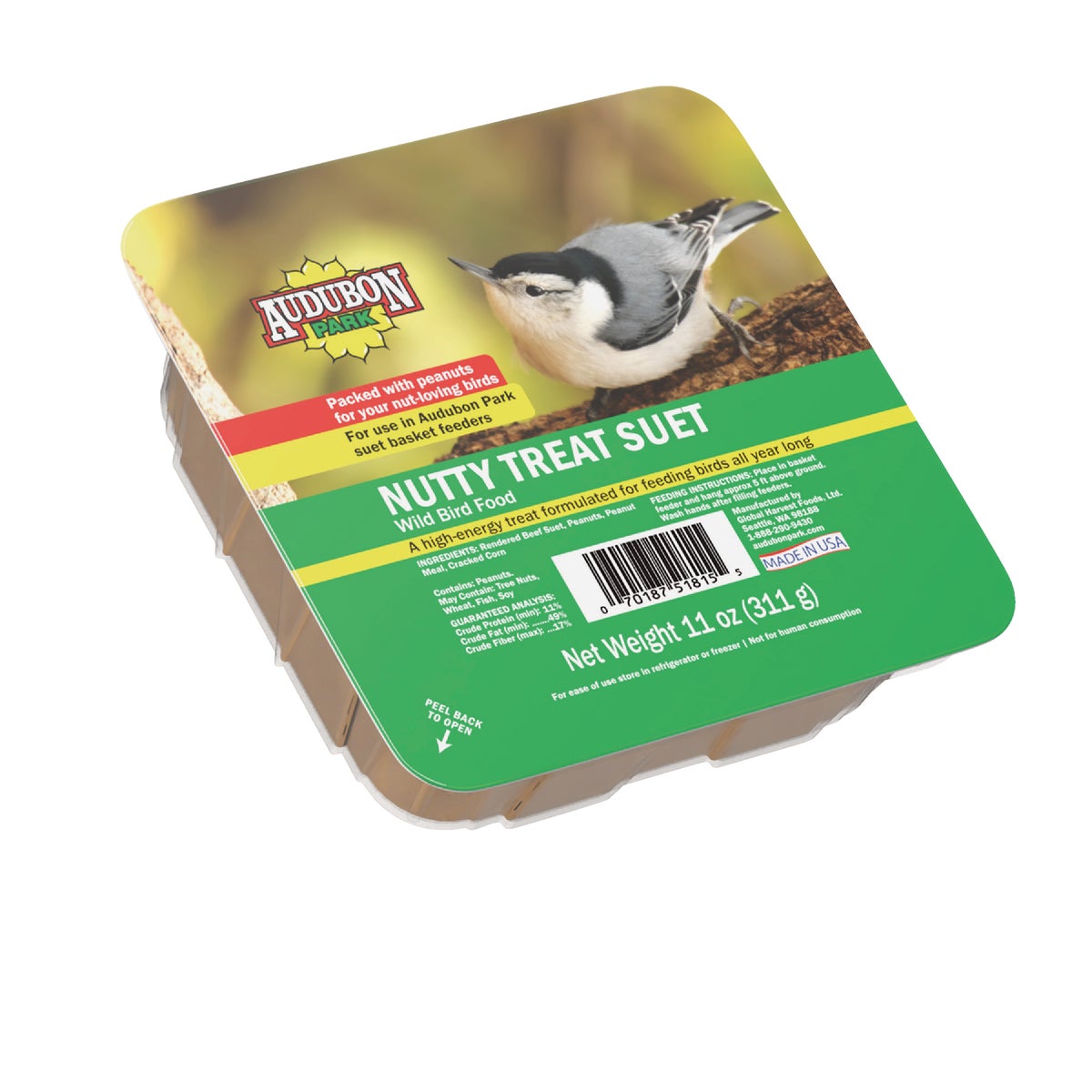 Audubon Park 11 Oz. Nutty Treat Suet Image 1
